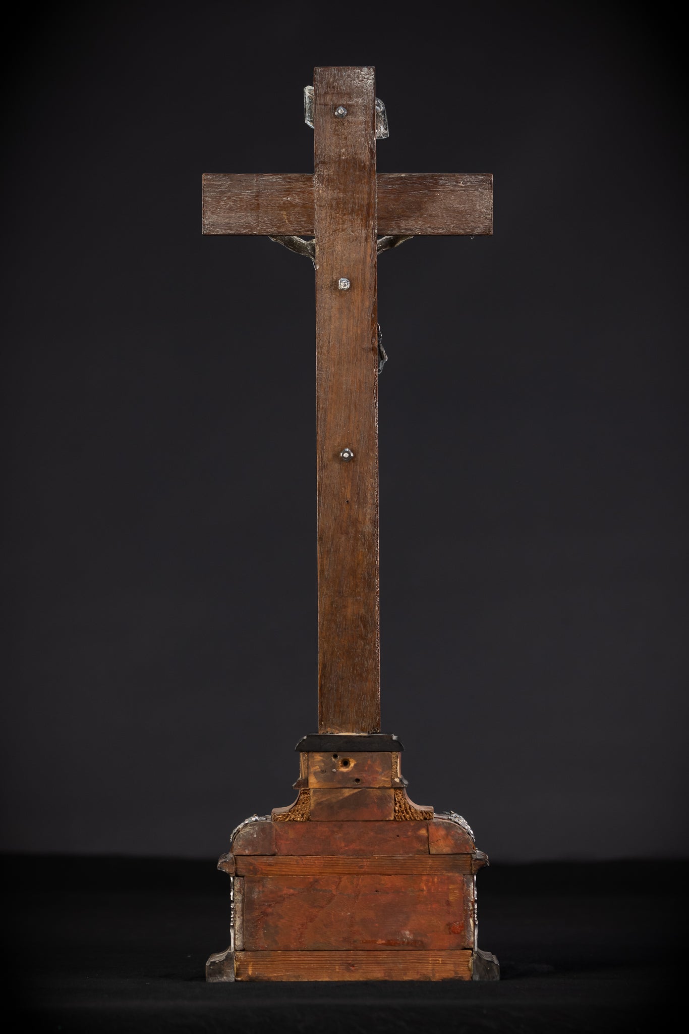 Altar Crucifix | Solid Silver Jesus Christ Antique 22"