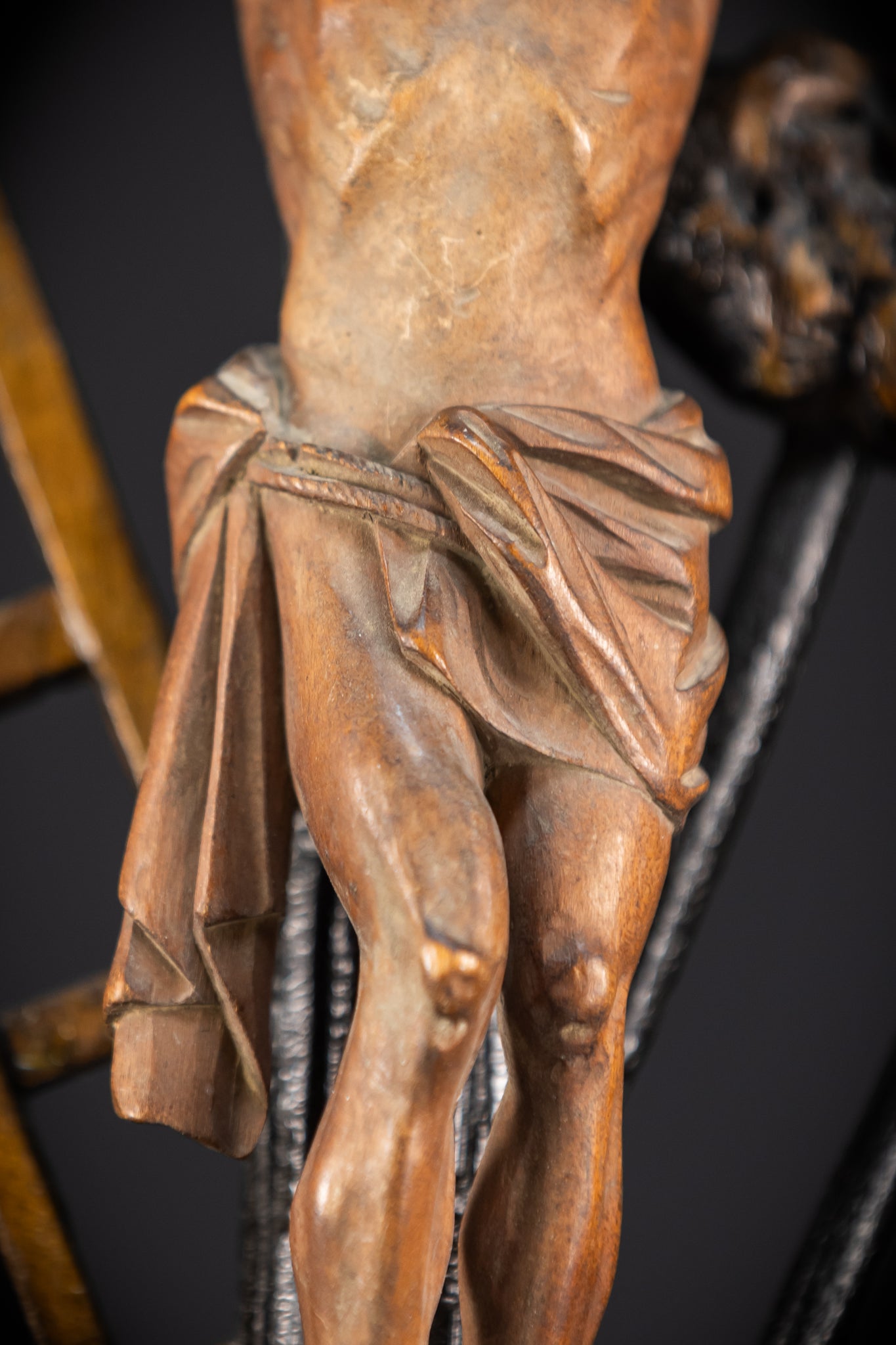 Altar Crucifix | Wood Carving | 1900s Antique