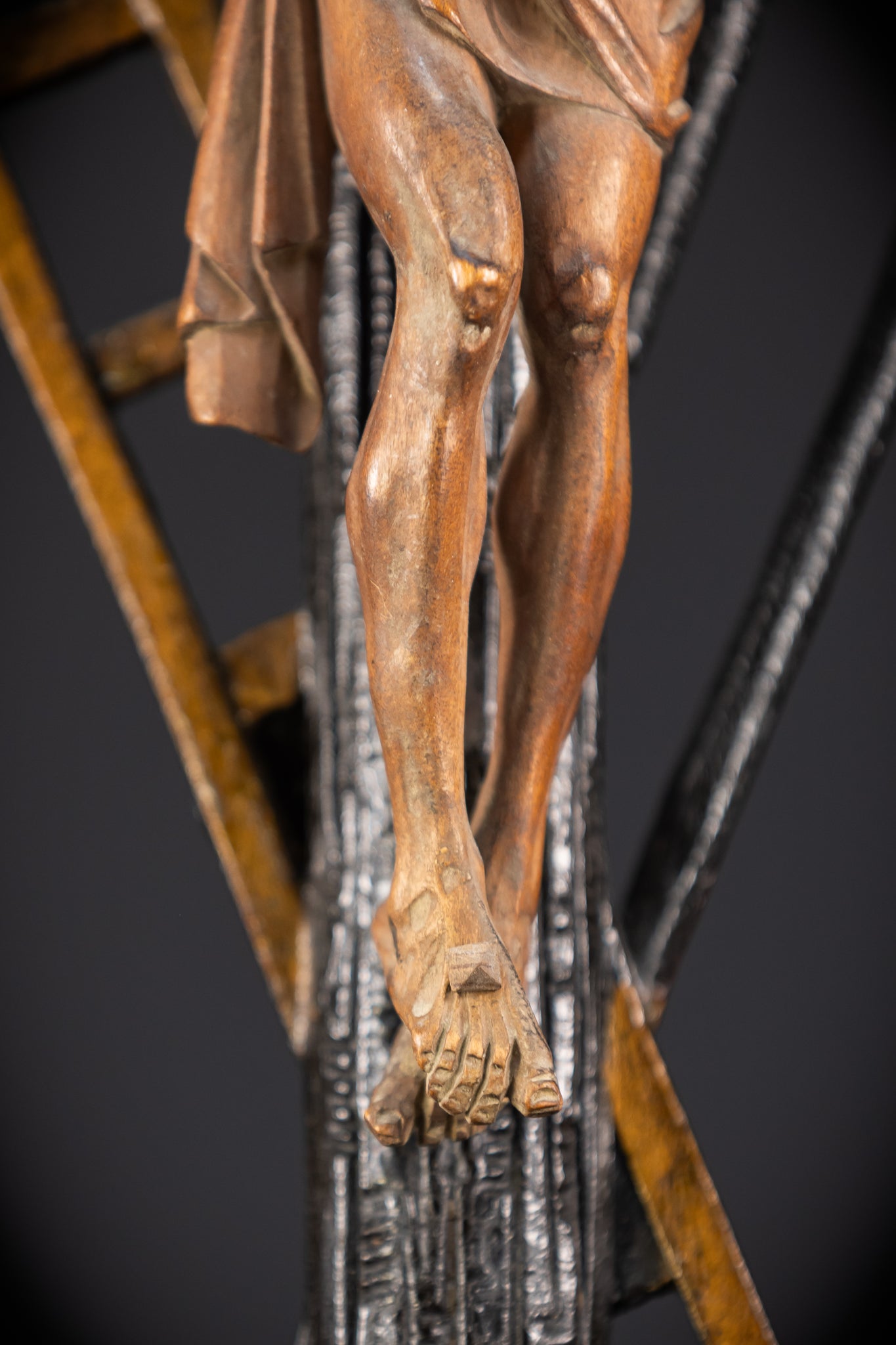 Altar Crucifix | Wood Carving | 1900s Antique