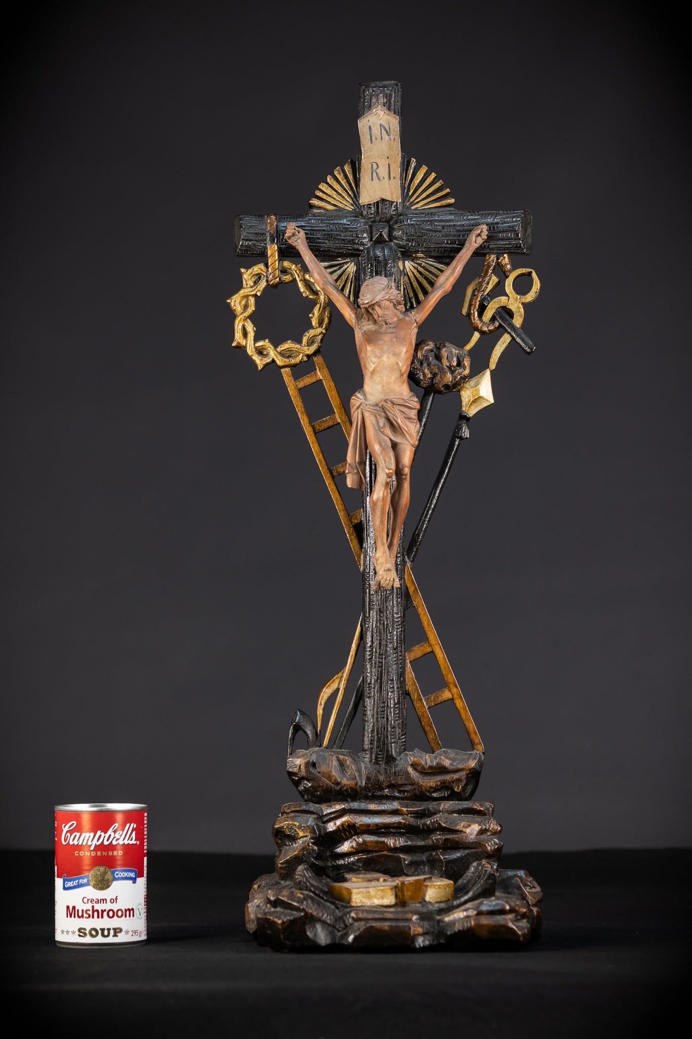 Altar Crucifix | Wood Carving | 1900s Antique