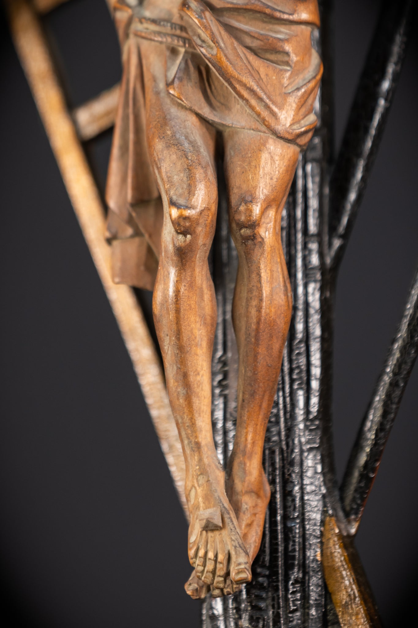Altar Crucifix | Wood Carving | 1900s Antique