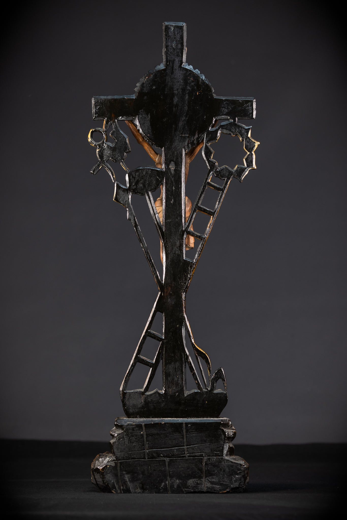 Altar Crucifix | Wood Carving | 1900s Antique