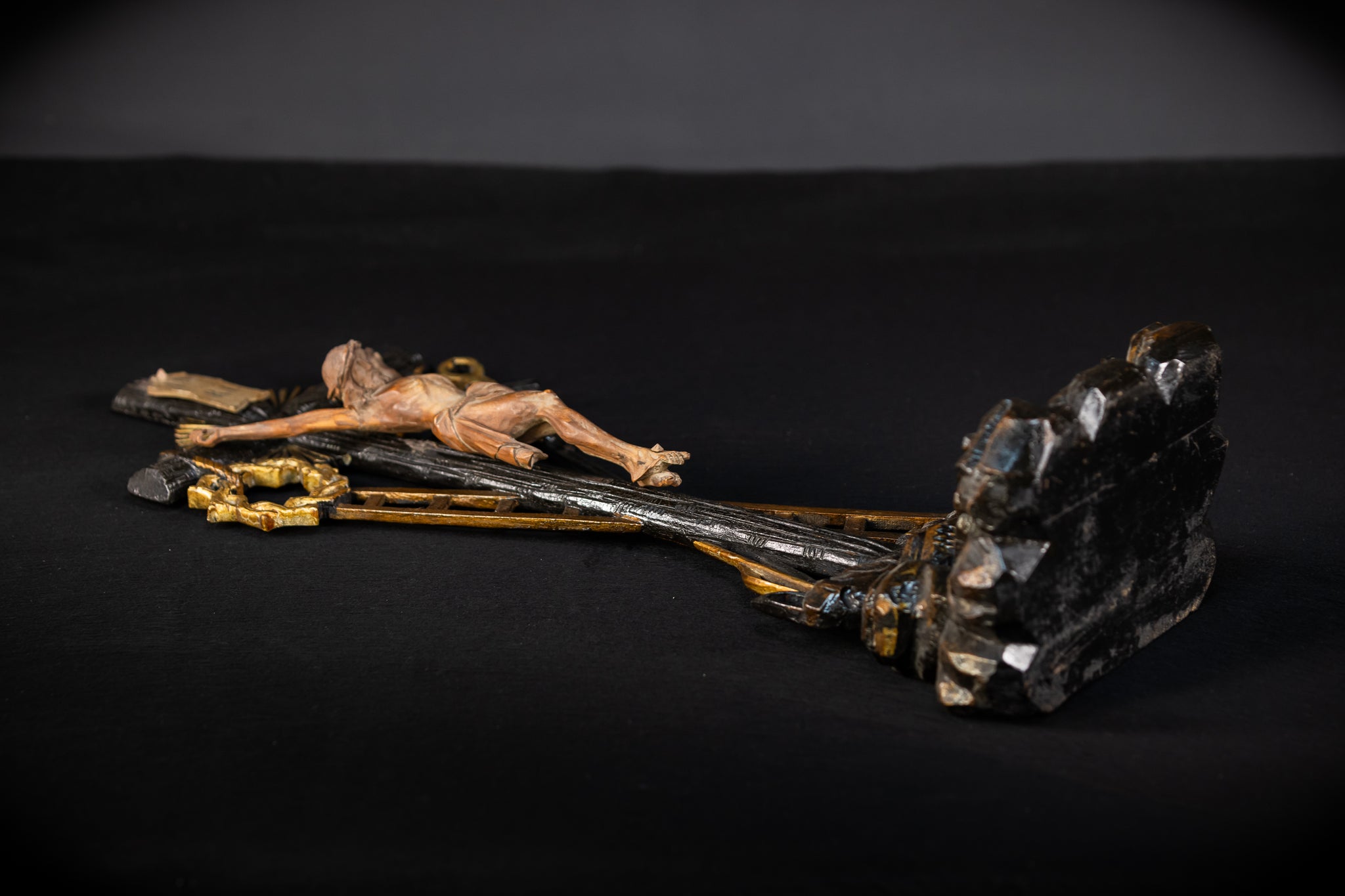 Altar Crucifix | Wood Carving | 1900s Antique