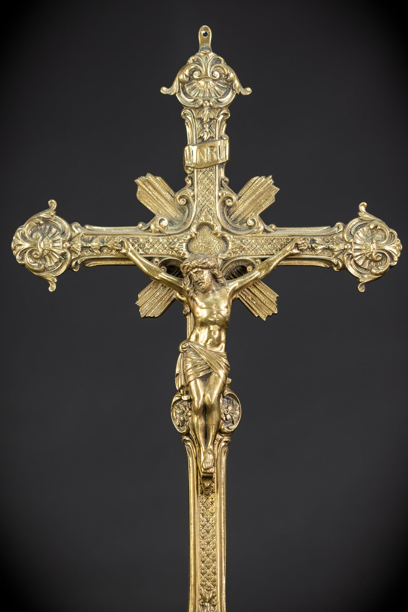 Crucifix Wall | French Baroque Bronze | 17.7"