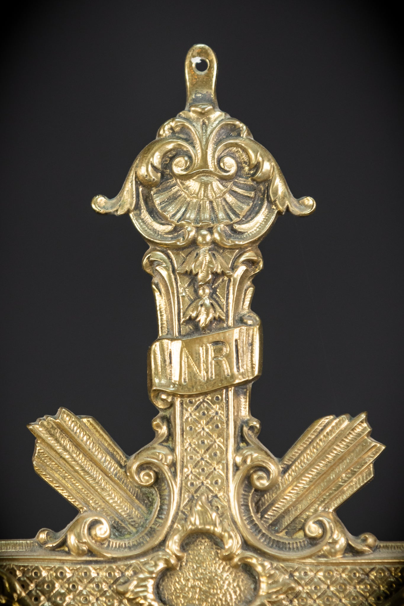 Crucifix Wall | French Baroque Bronze | 17.7"