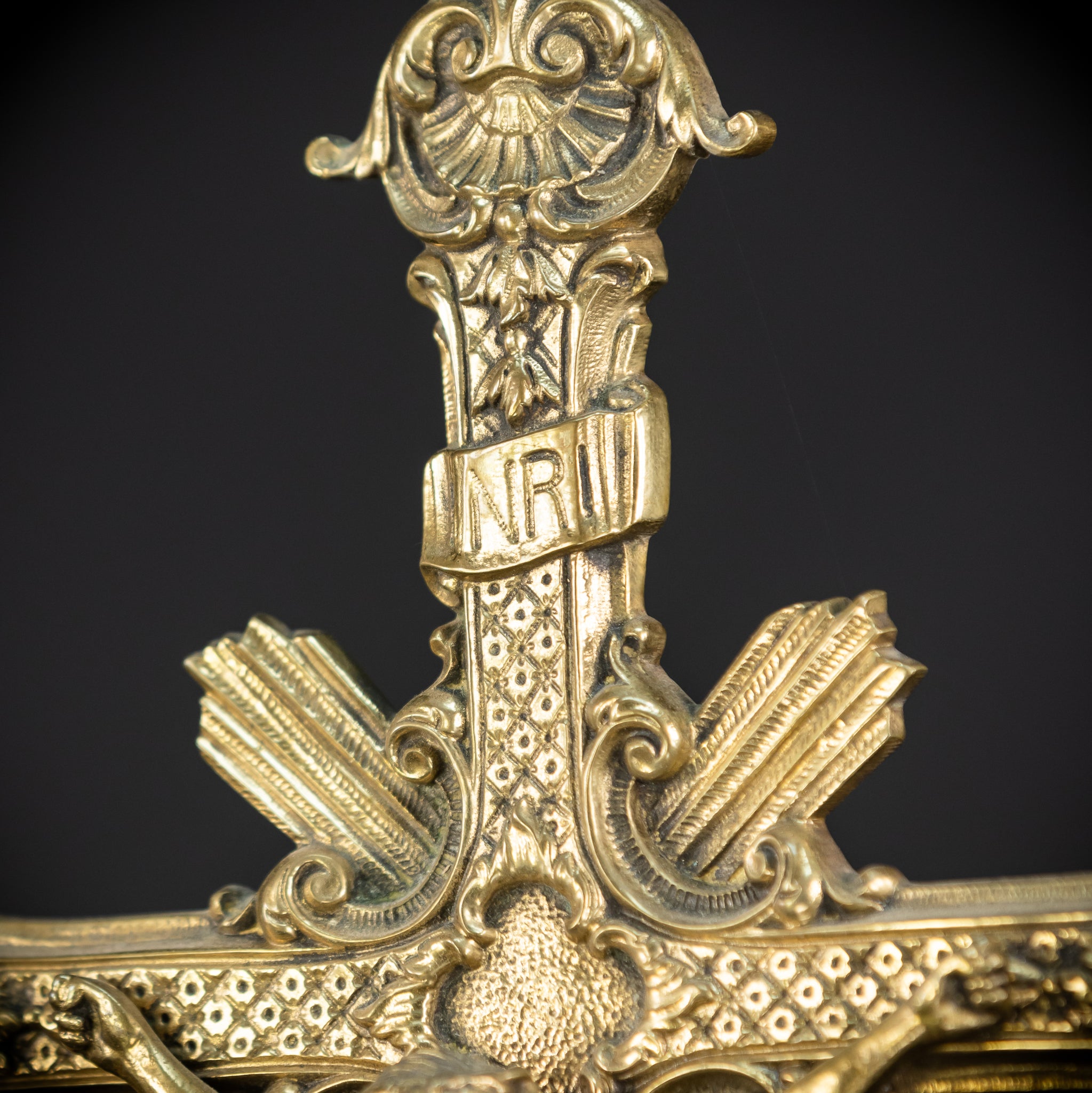 Crucifix Wall | French Baroque Bronze | 17.7"