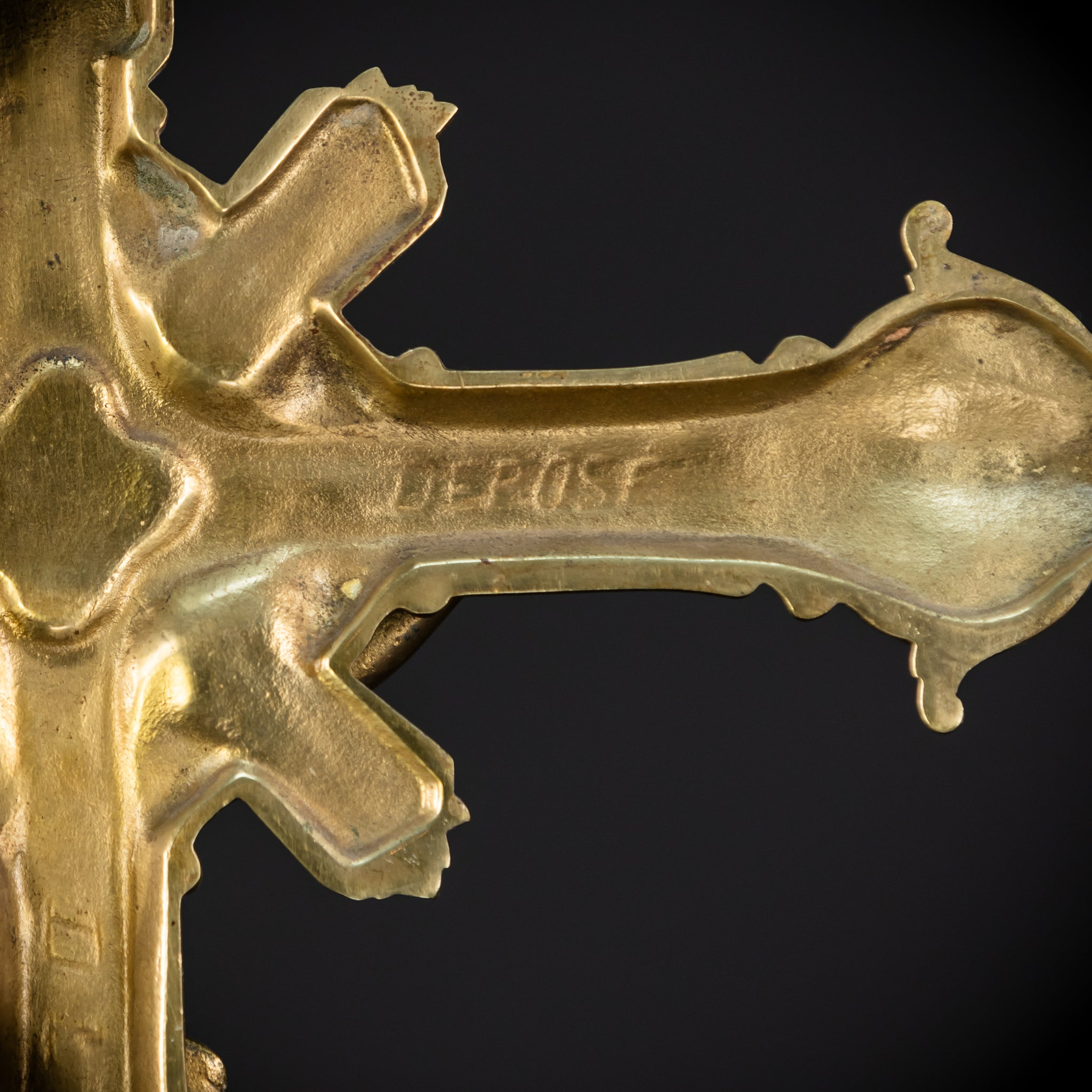 Crucifix Wall | French Baroque Bronze | 17.7"