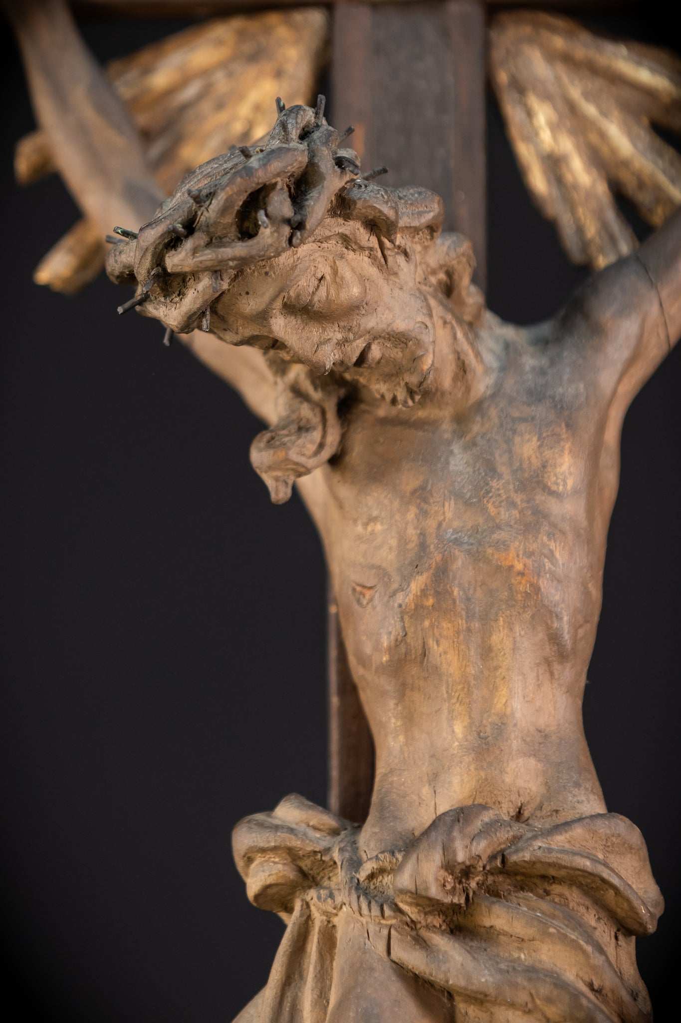 Altar Crucifix | Wood Carving | 1793 Antique