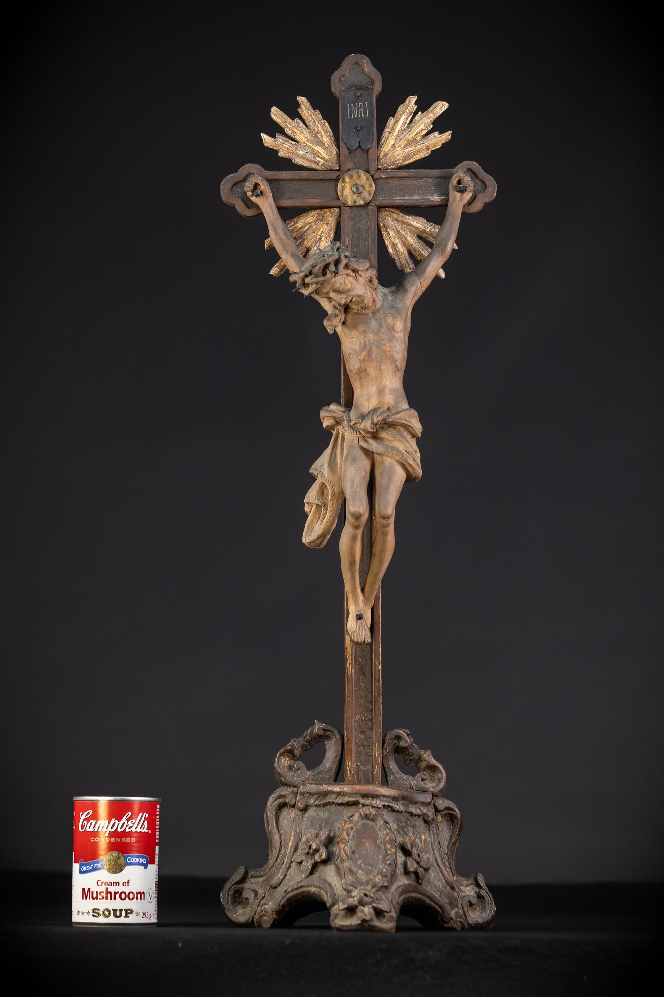 Altar Crucifix | Wood Carving | 1793 Antique
