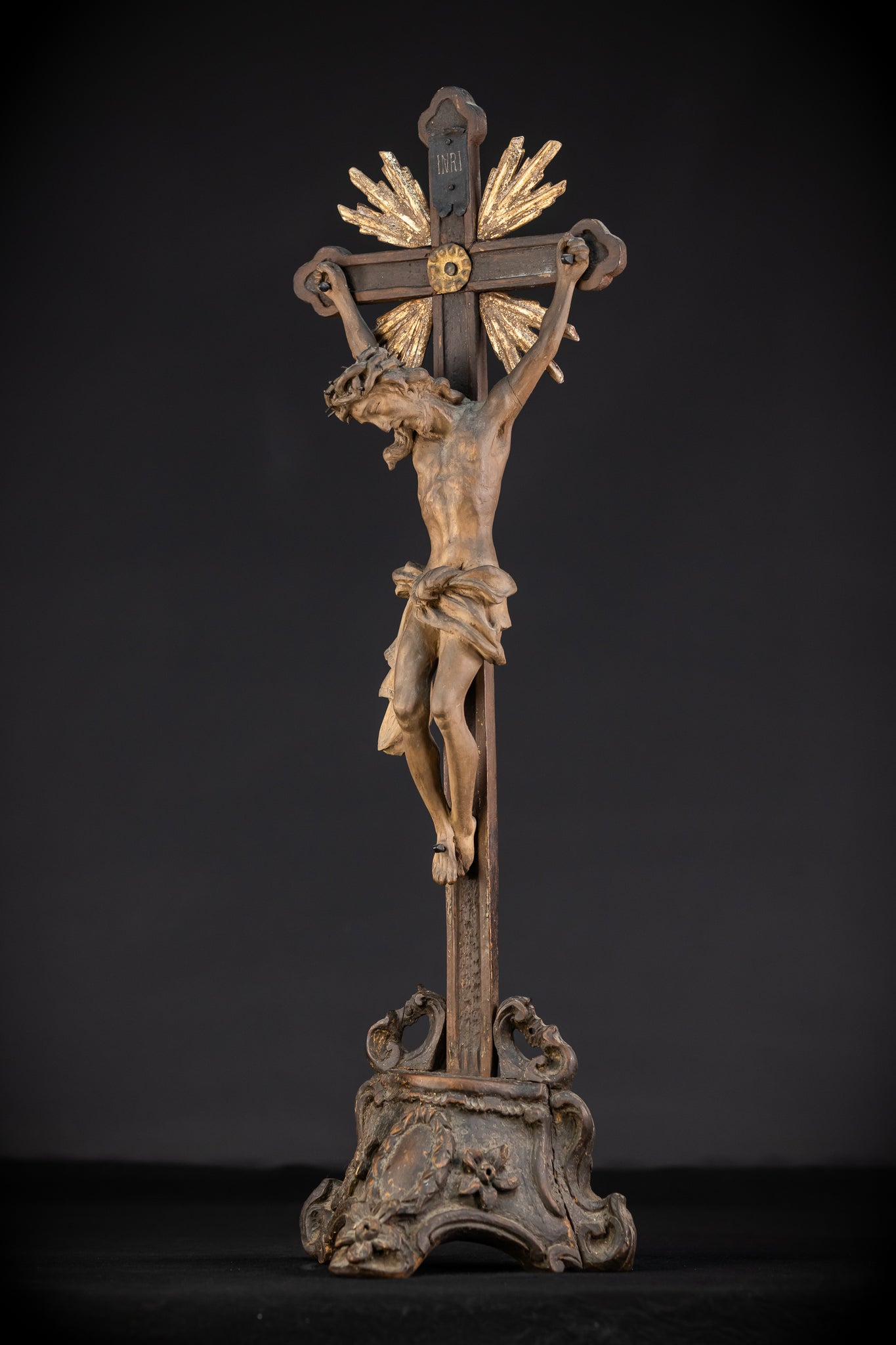 Altar Crucifix | Wood Carving | 1793 Antique