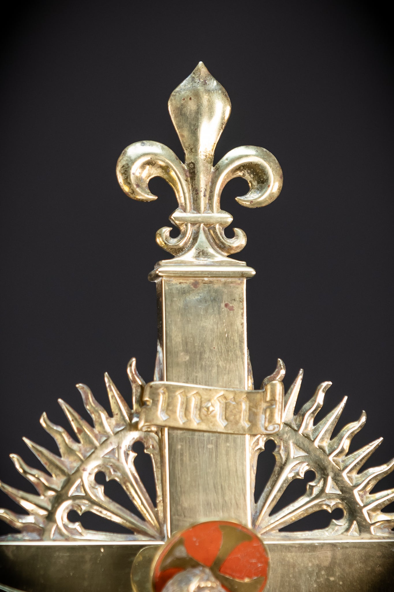Crucifix Altar | French 1800s Gilded Bronze | 23.6"