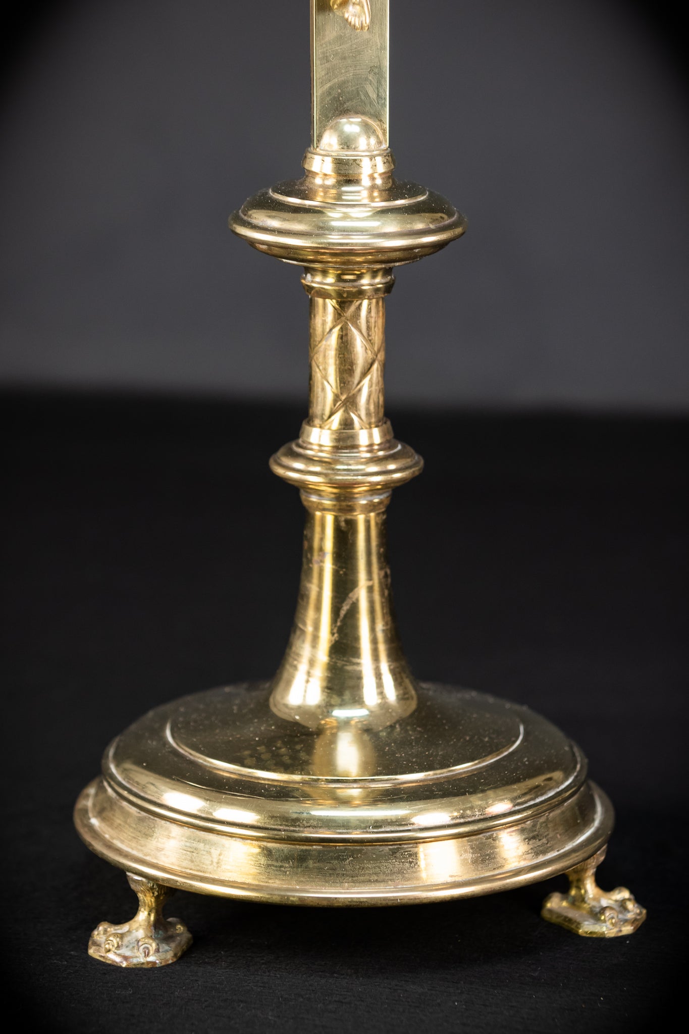 Crucifix Altar | French 1800s Gilded Bronze | 23.6"