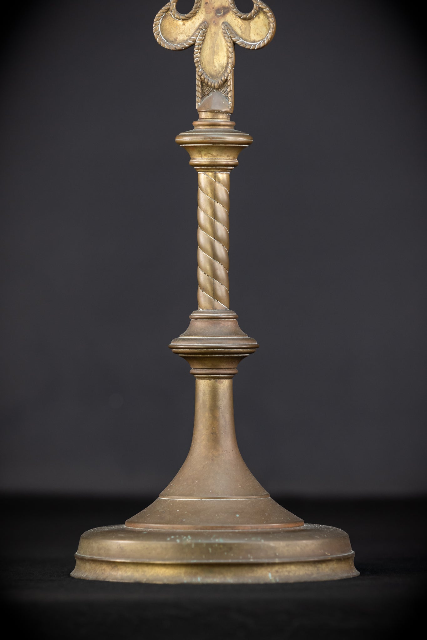 Crucifix Altar | French 1800s Gilded Bronze | 30.7"