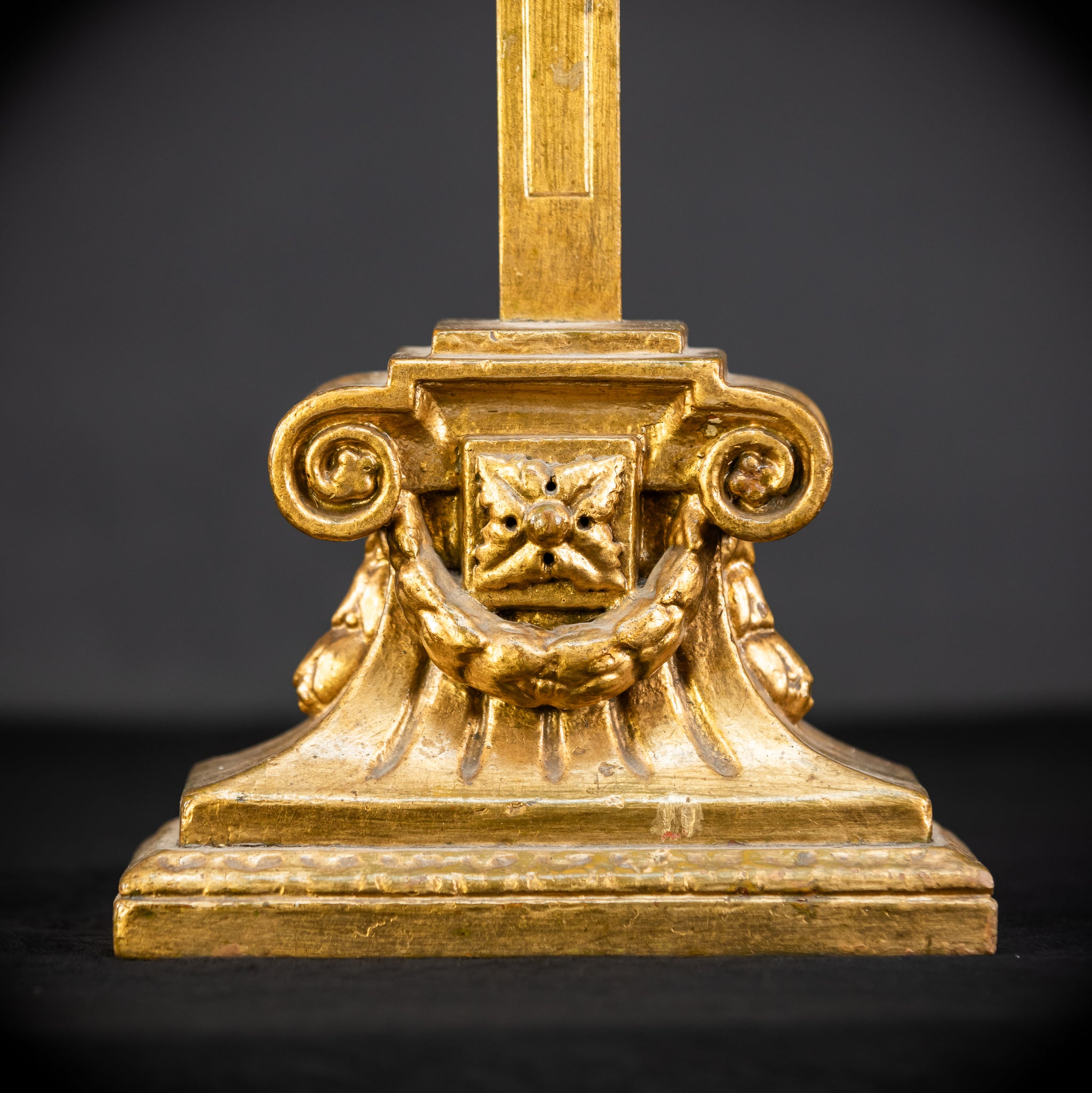 Altar Crucifix Wood Carving | 1700 Antique | 30.3"