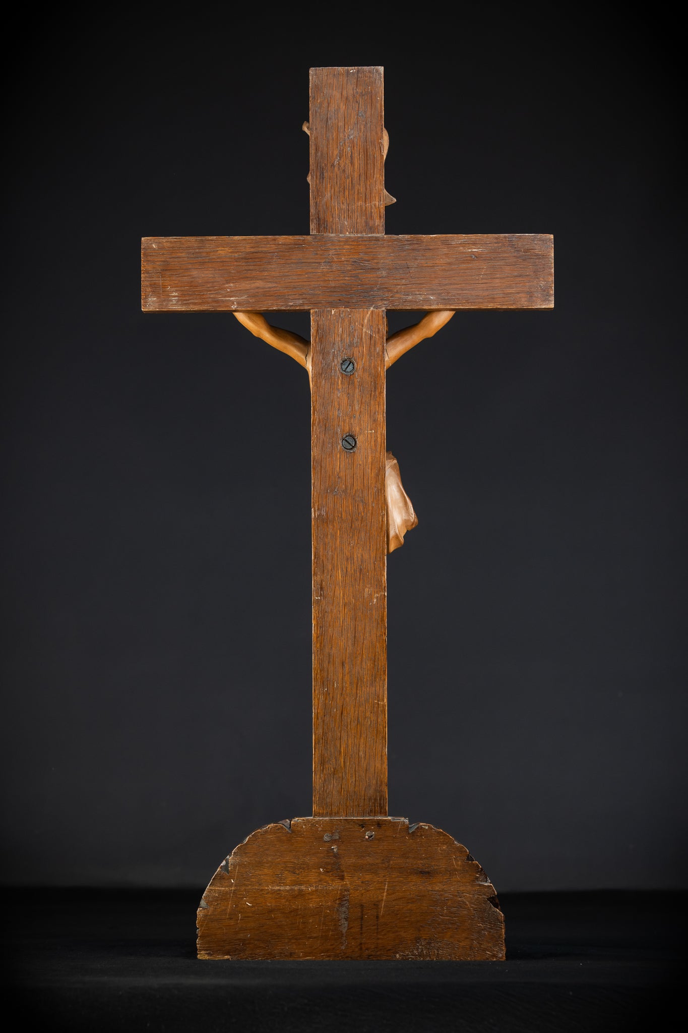 French Wooden Altar Crucifix | 1800s Antique | 29.9" / 76 cm