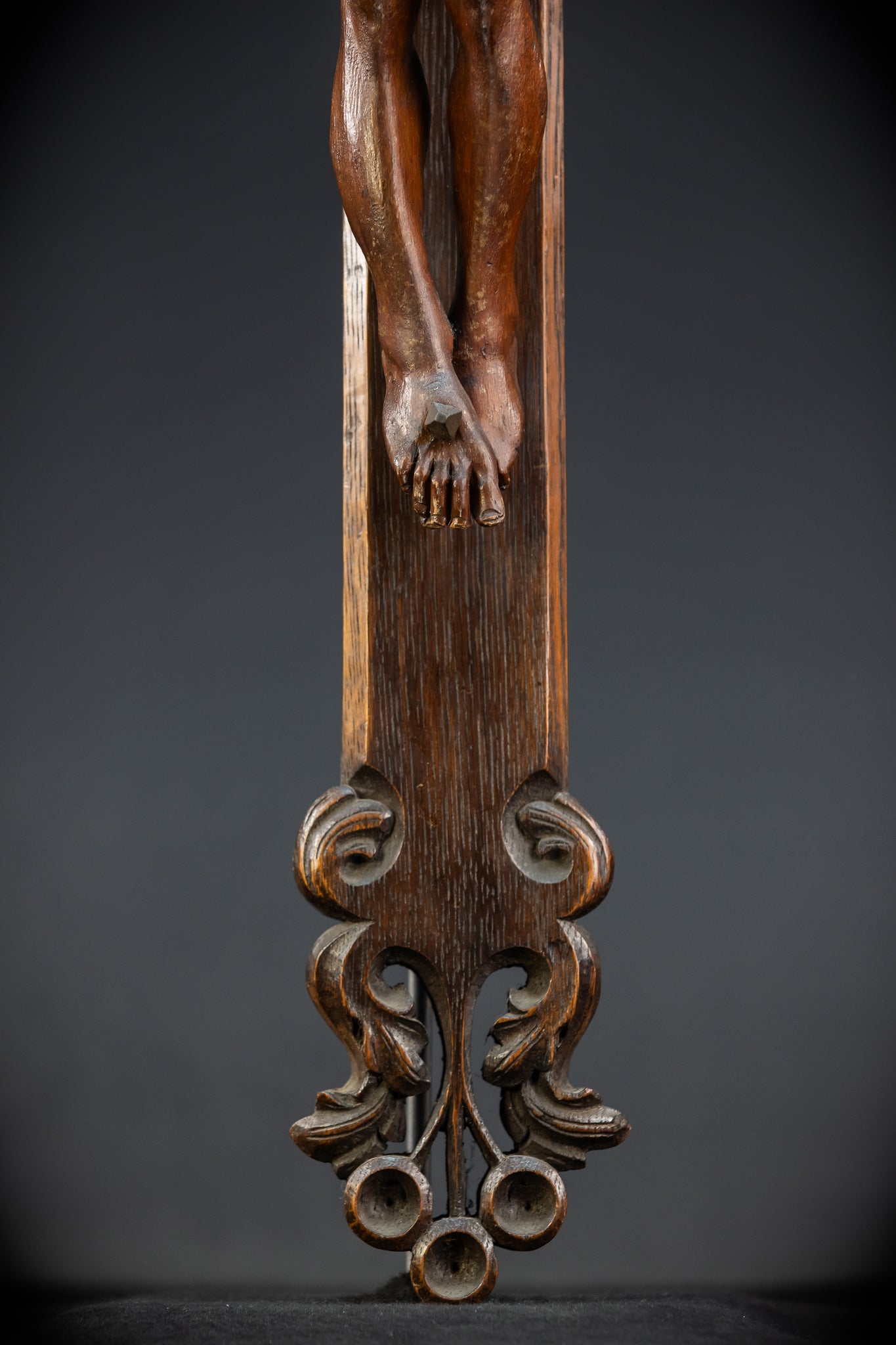42.1" | Wall Crucifix | Antique Wooden Church Cross 1800s