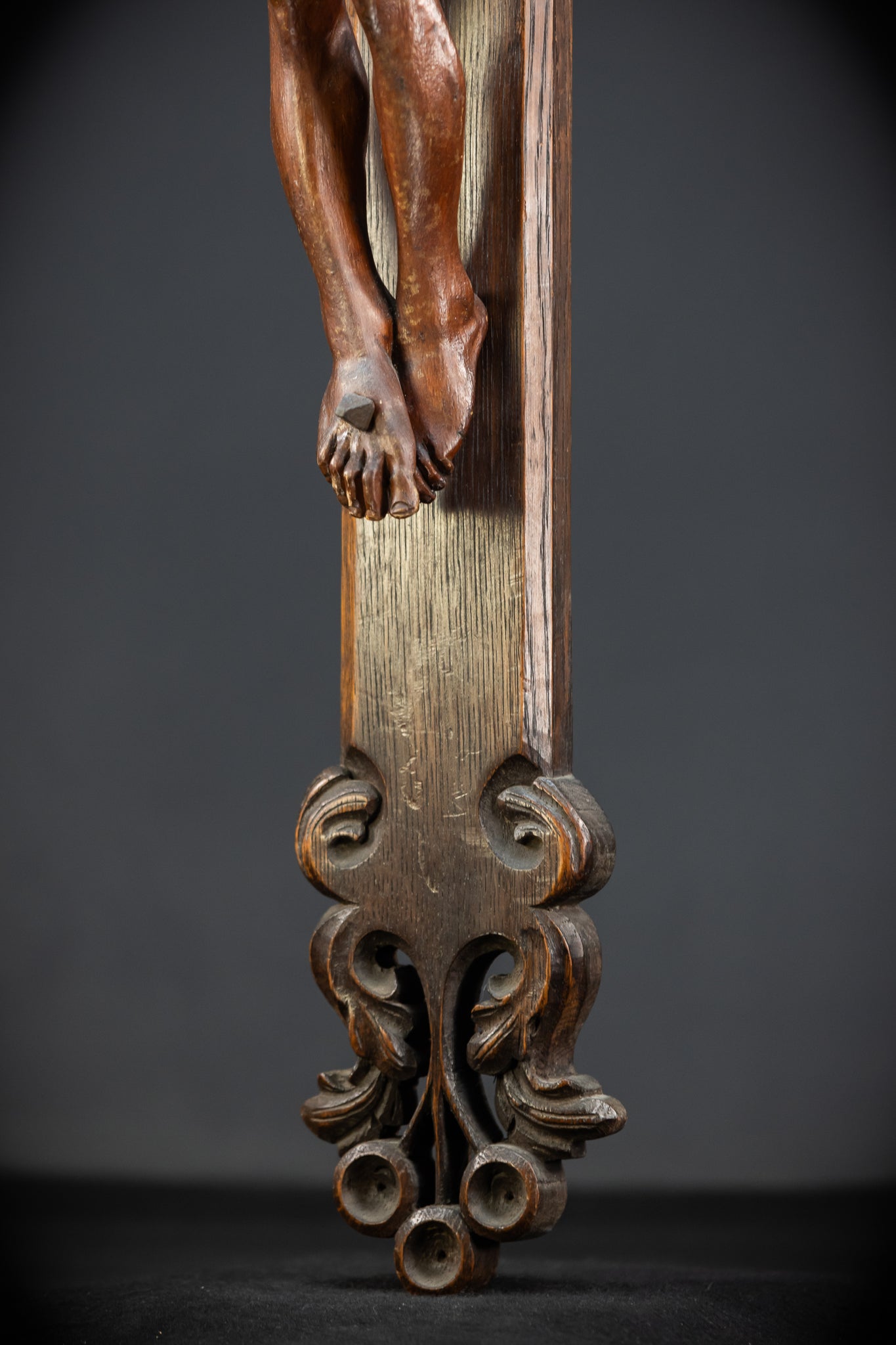 42.1" | Wall Crucifix | Antique Wooden Church Cross 1800s