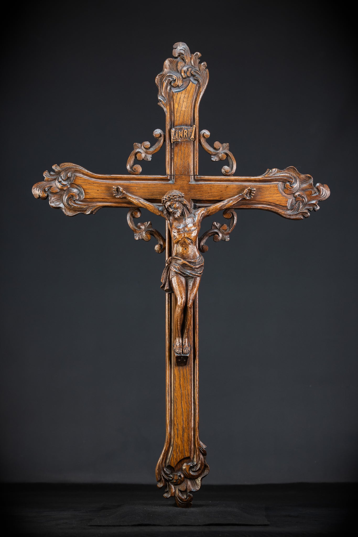 33.9" / 86 cm | Church Wall Crucifix | 1800s Antique