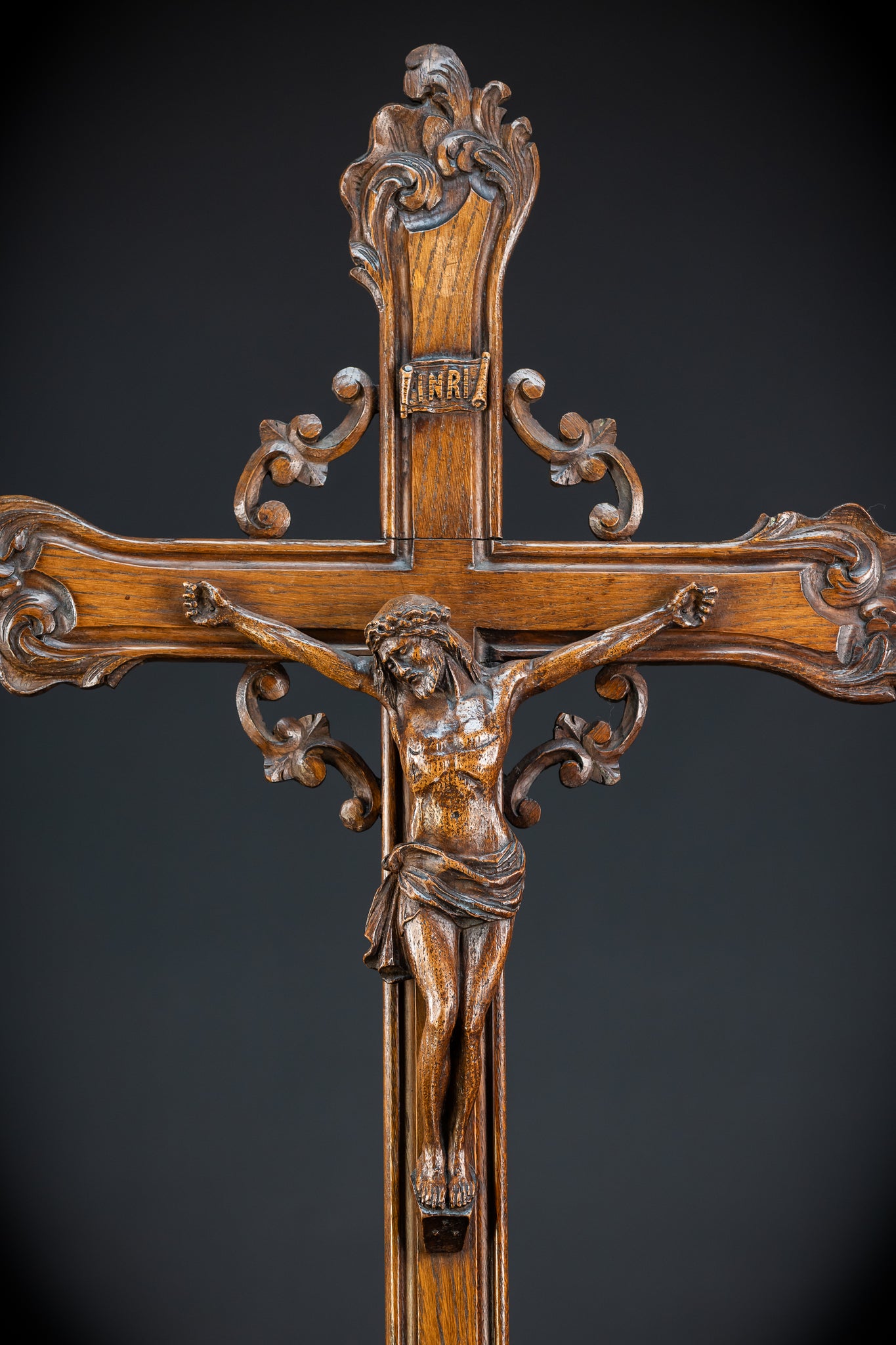 33.9" / 86 cm | Church Wall Crucifix | 1800s Antique