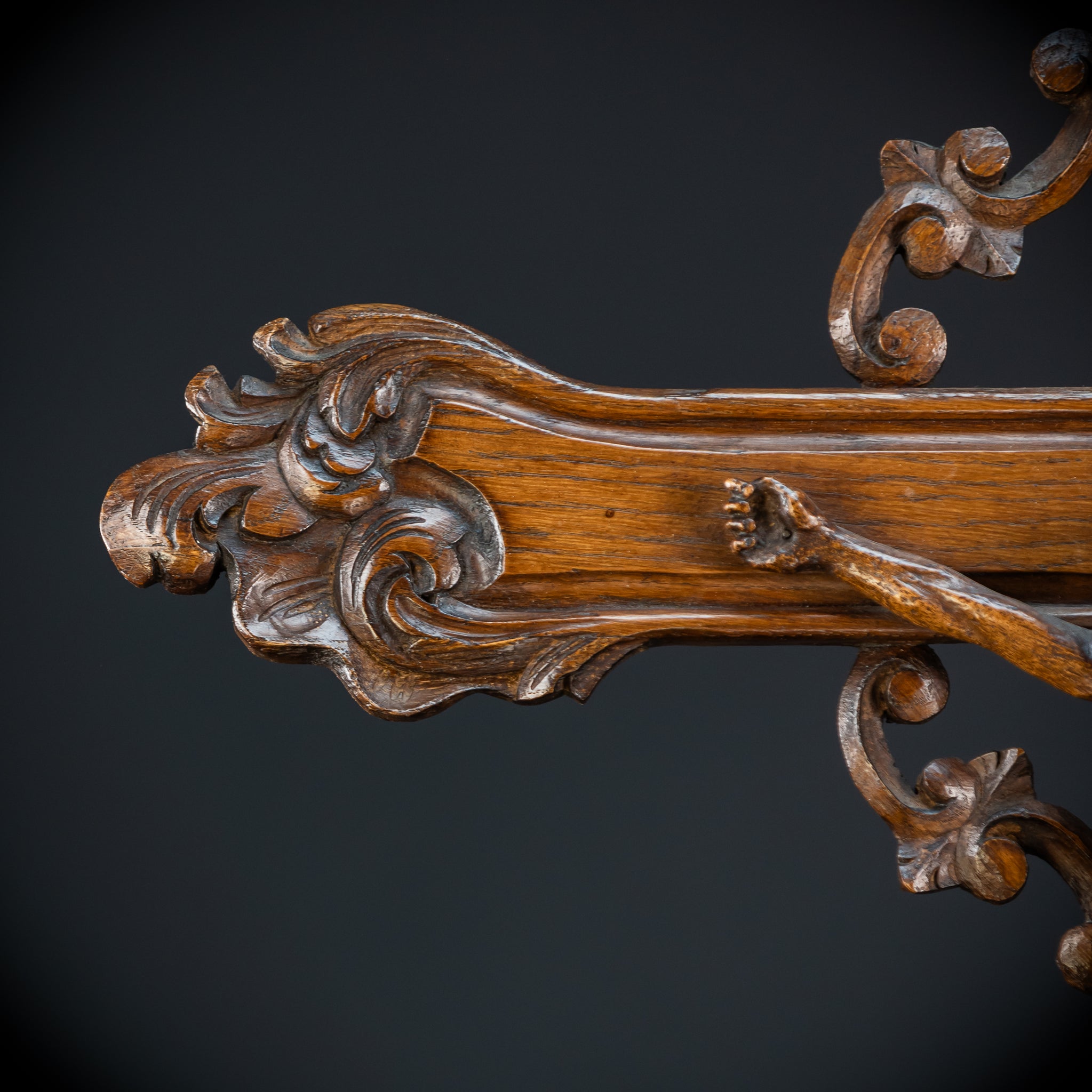 33.9" / 86 cm | Church Wall Crucifix | 1800s Antique