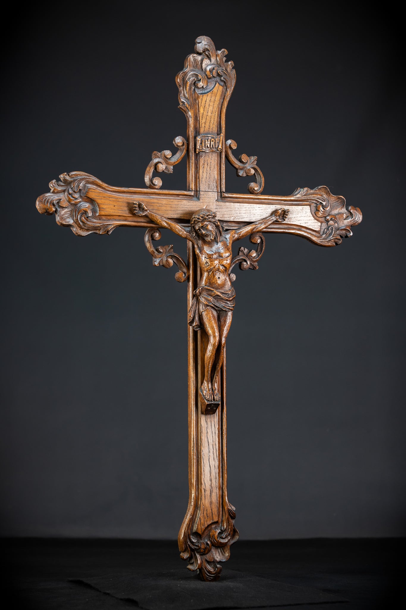 33.9" / 86 cm | Church Wall Crucifix | 1800s Antique
