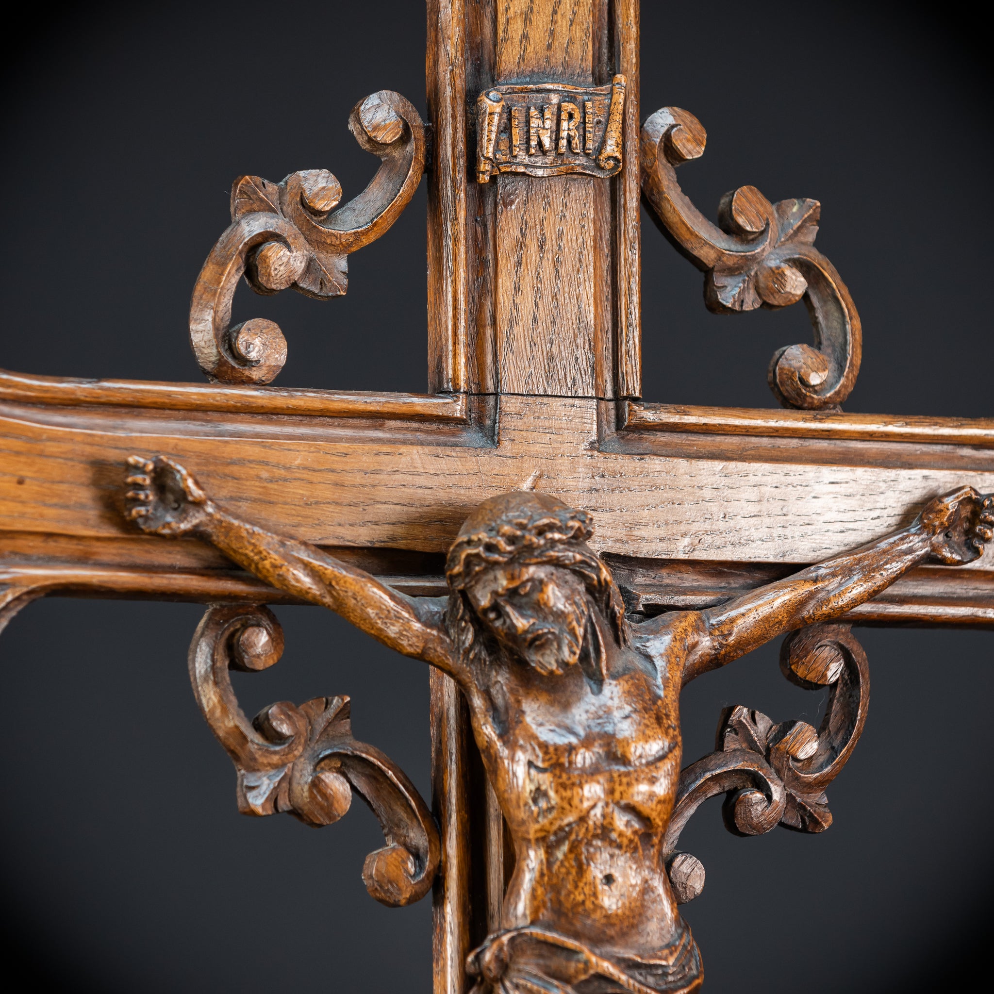 33.9" / 86 cm | Church Wall Crucifix | 1800s Antique
