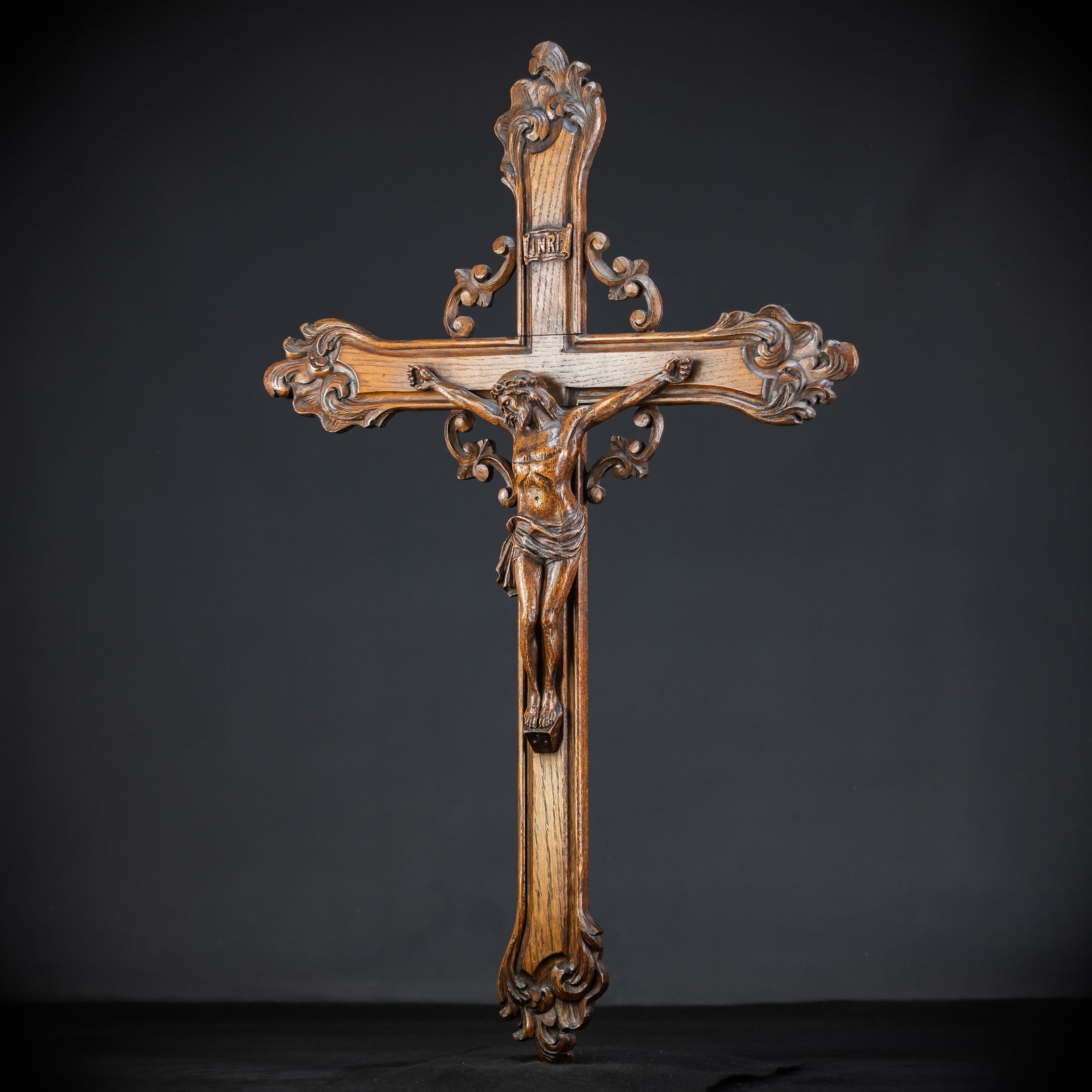 33.9" / 86 cm | Church Wall Crucifix | 1800s Antique