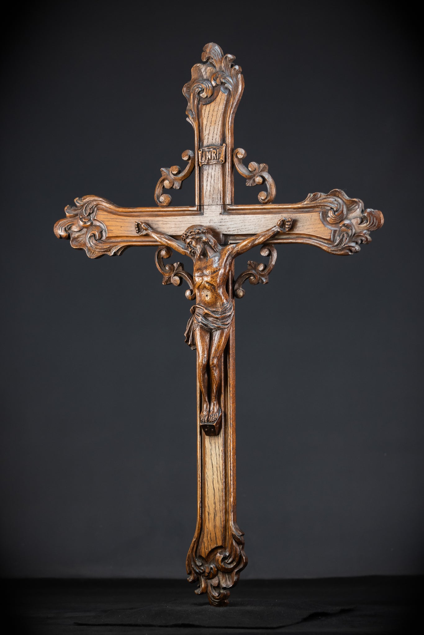 33.9" / 86 cm | Church Wall Crucifix | 1800s Antique