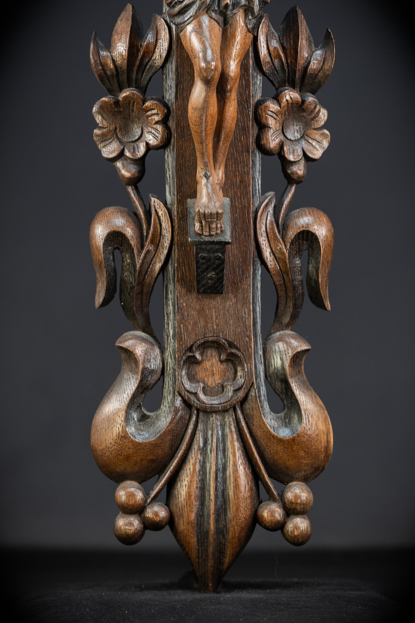 32.3" / 82 cm | Church Wall Crucifix | Antique 1800s