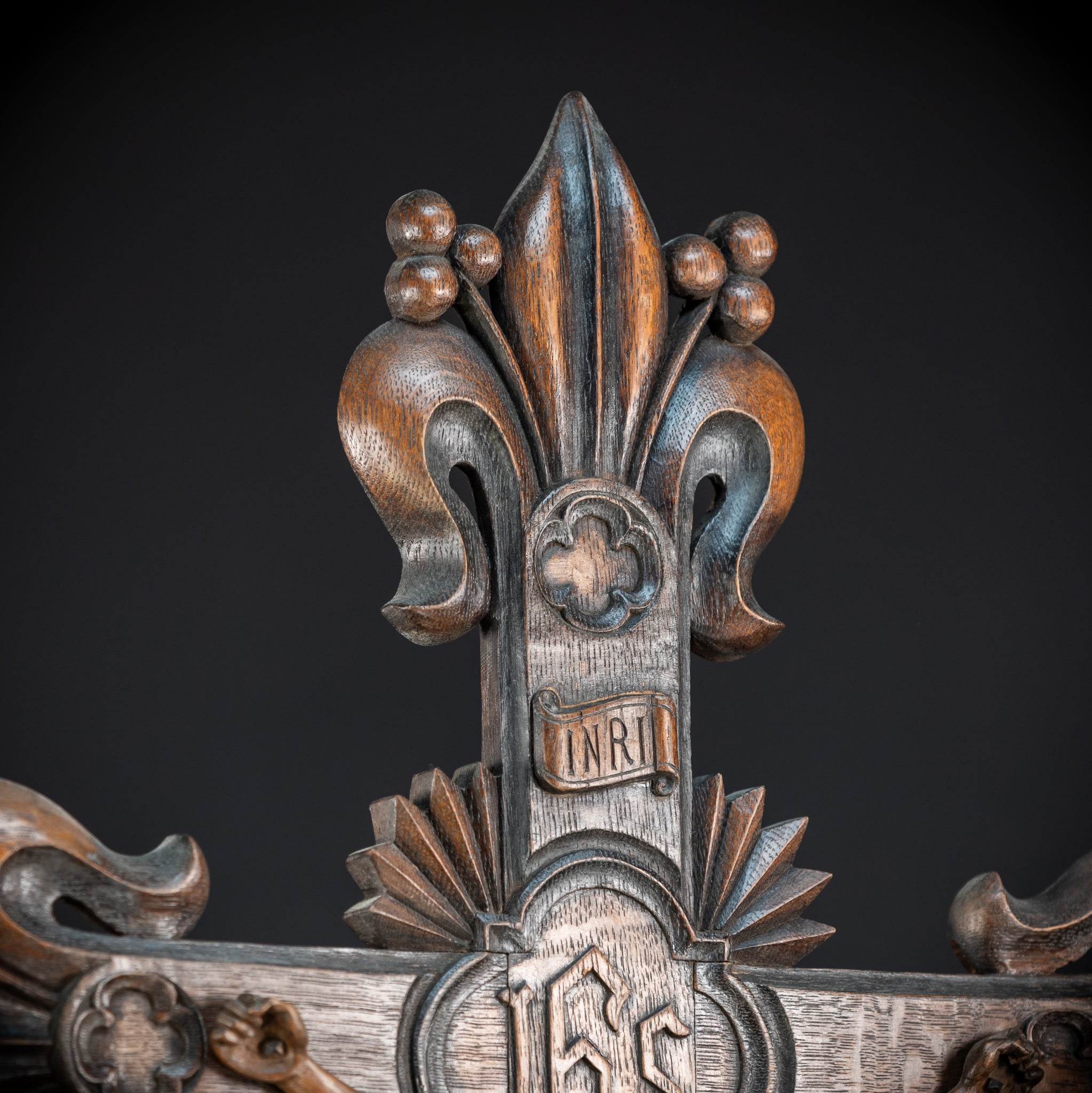 32.3" / 82 cm | Church Wall Crucifix | Antique 1800s