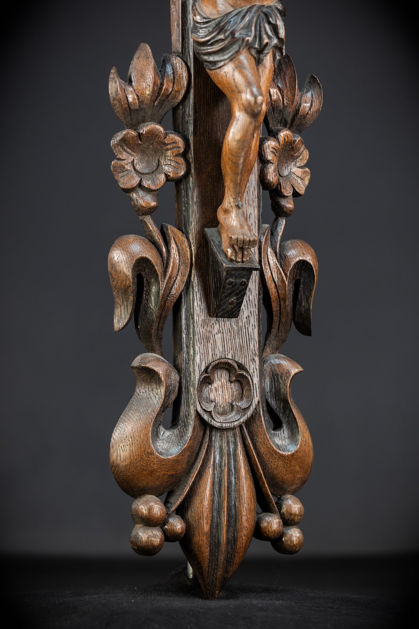 32.3" / 82 cm | Church Wall Crucifix | Antique 1800s