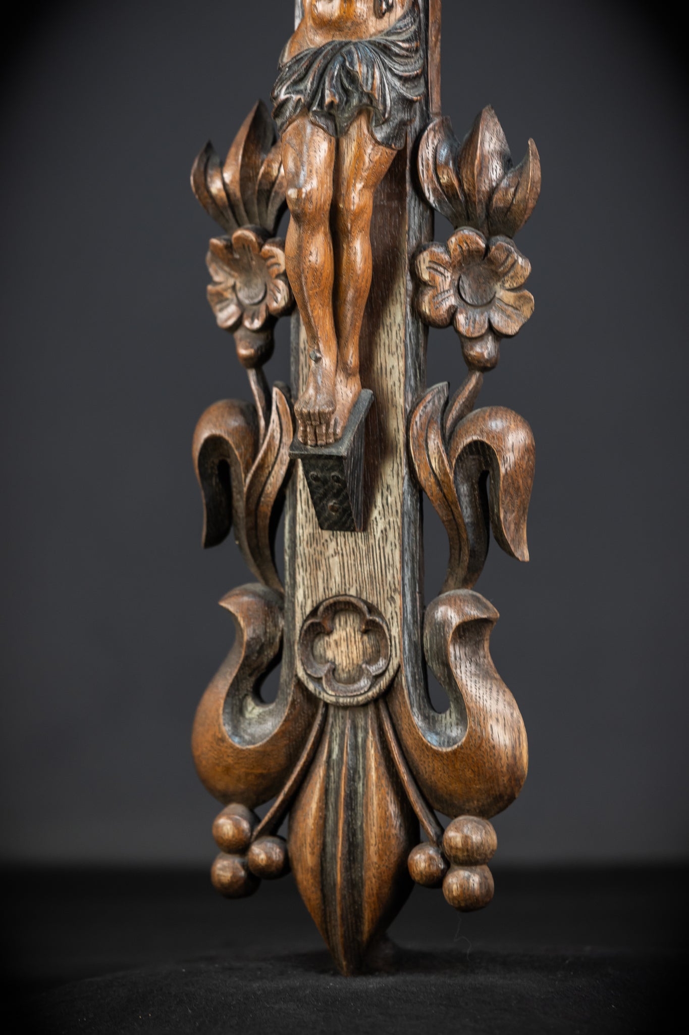 32.3" / 82 cm | Church Wall Crucifix | Antique 1800s