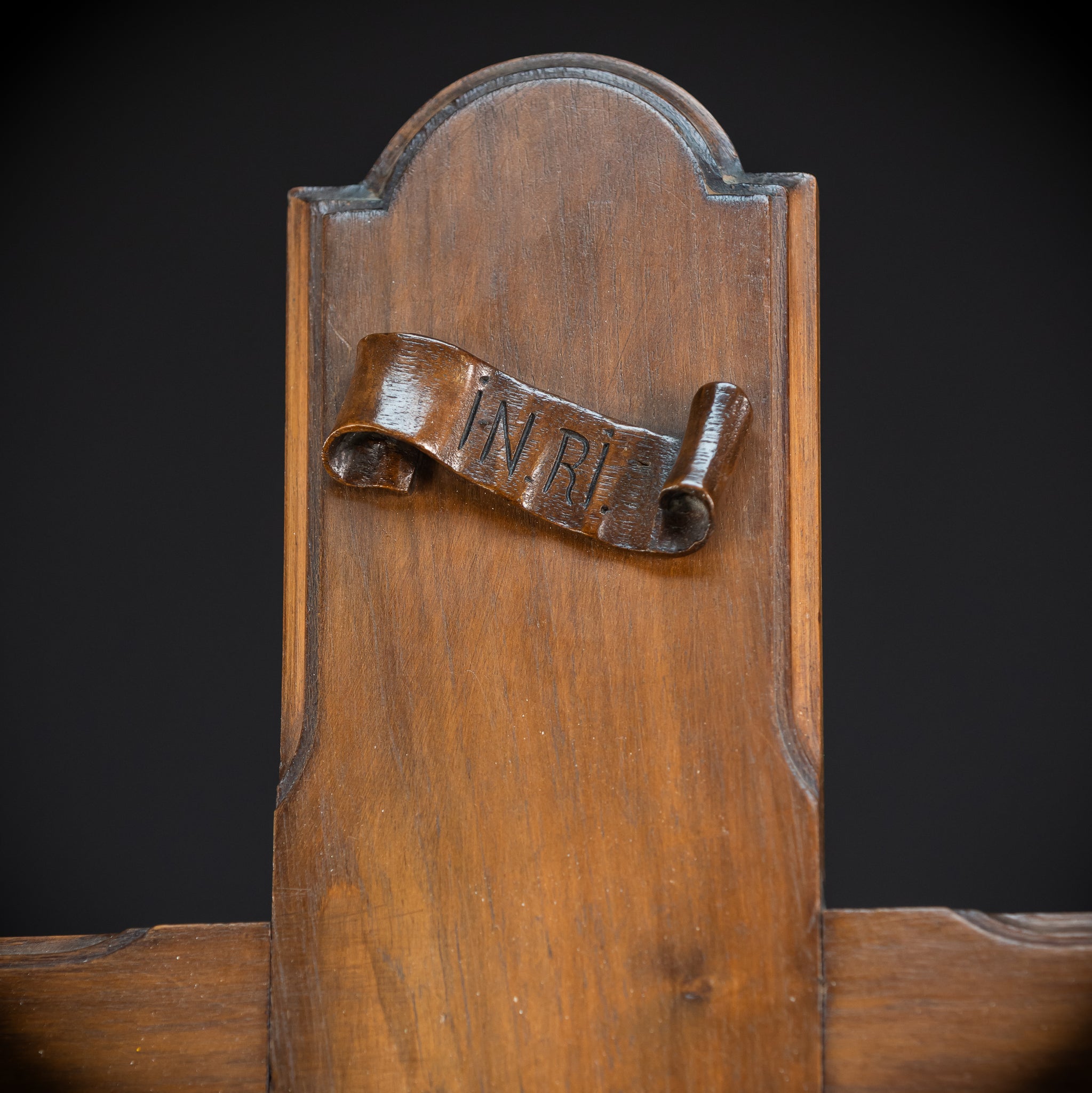 French Wooden Wall Crucifix | 1800s Antique