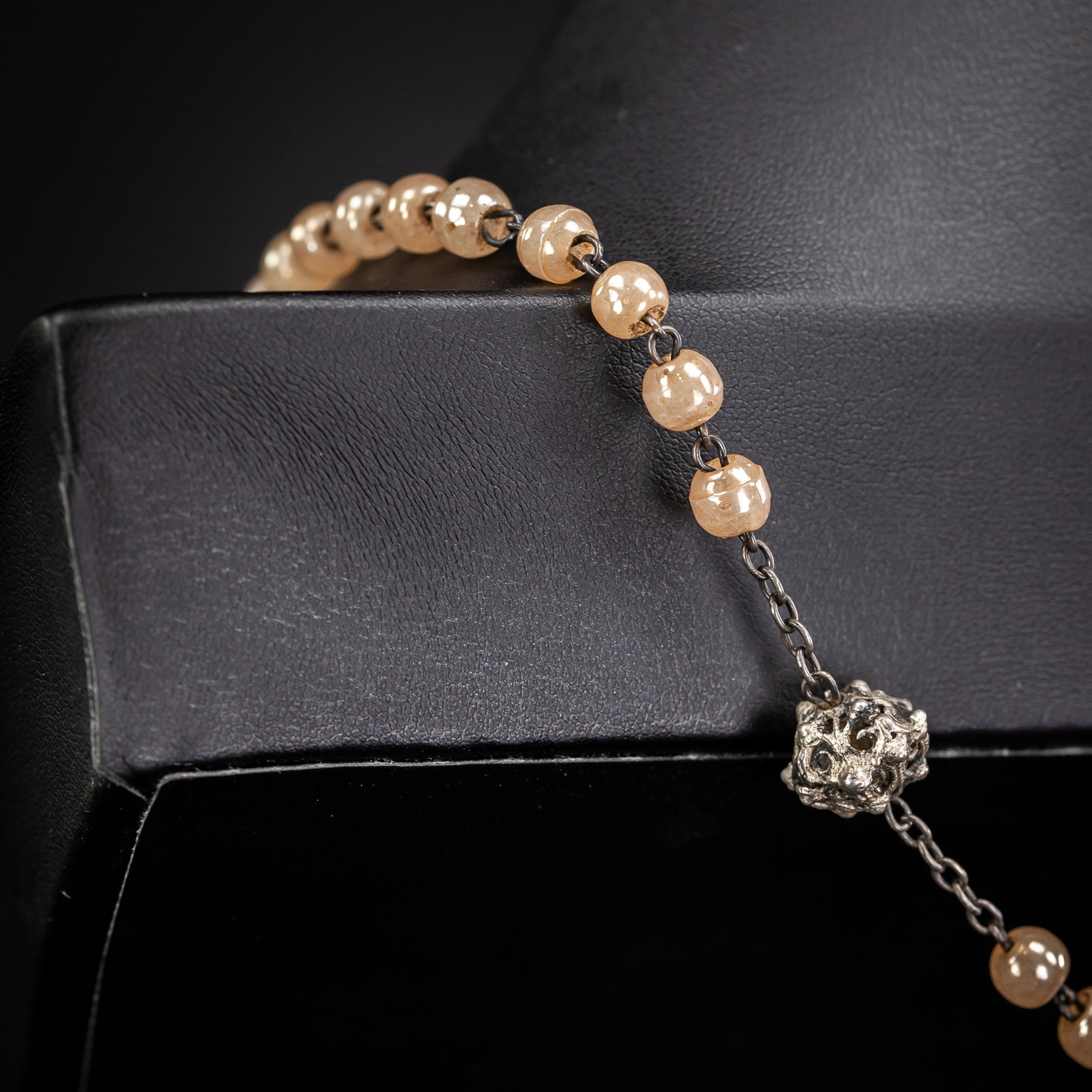 Rosar Solid Sterling Silver Pink Pearls 18.5”