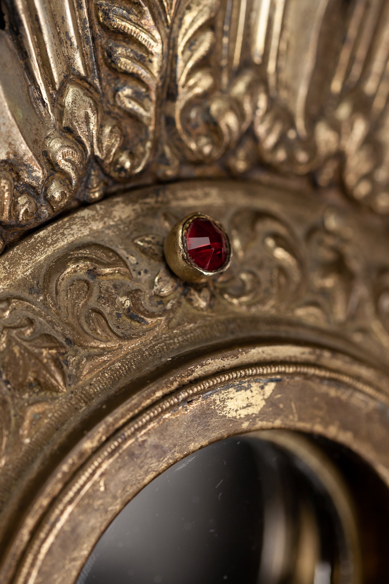 Monstrance Gilt | French 1600s Brass 27.6”