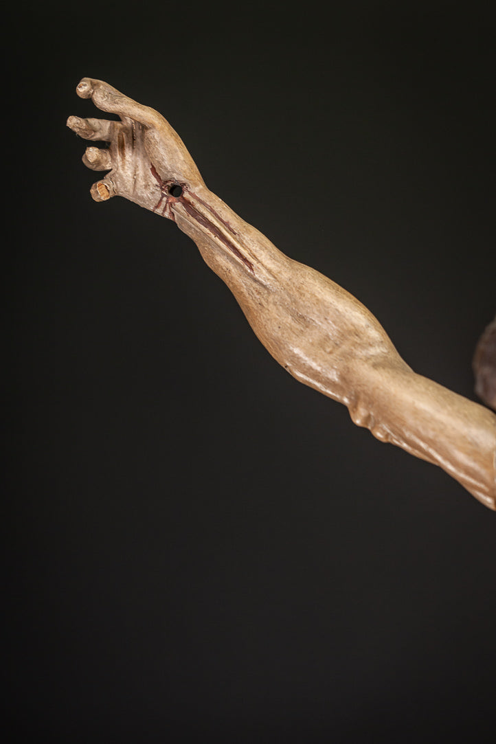 Corpus Christi Wooden Statue 1600s 31"