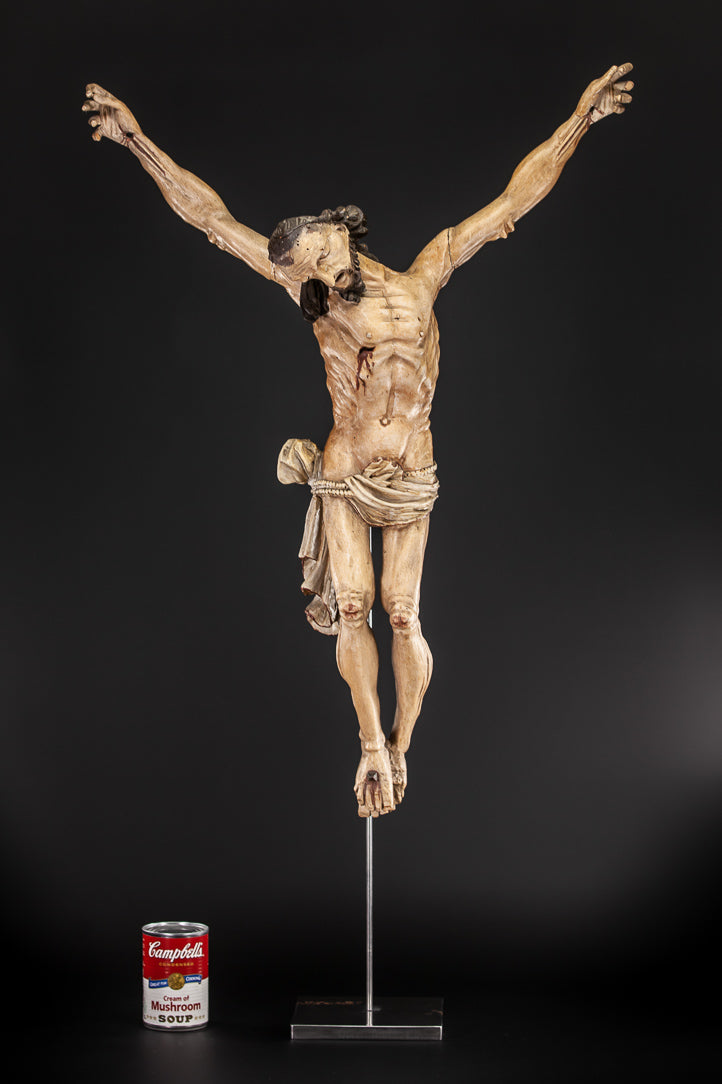 Corpus Christi Wooden Statue 1600s 31"
