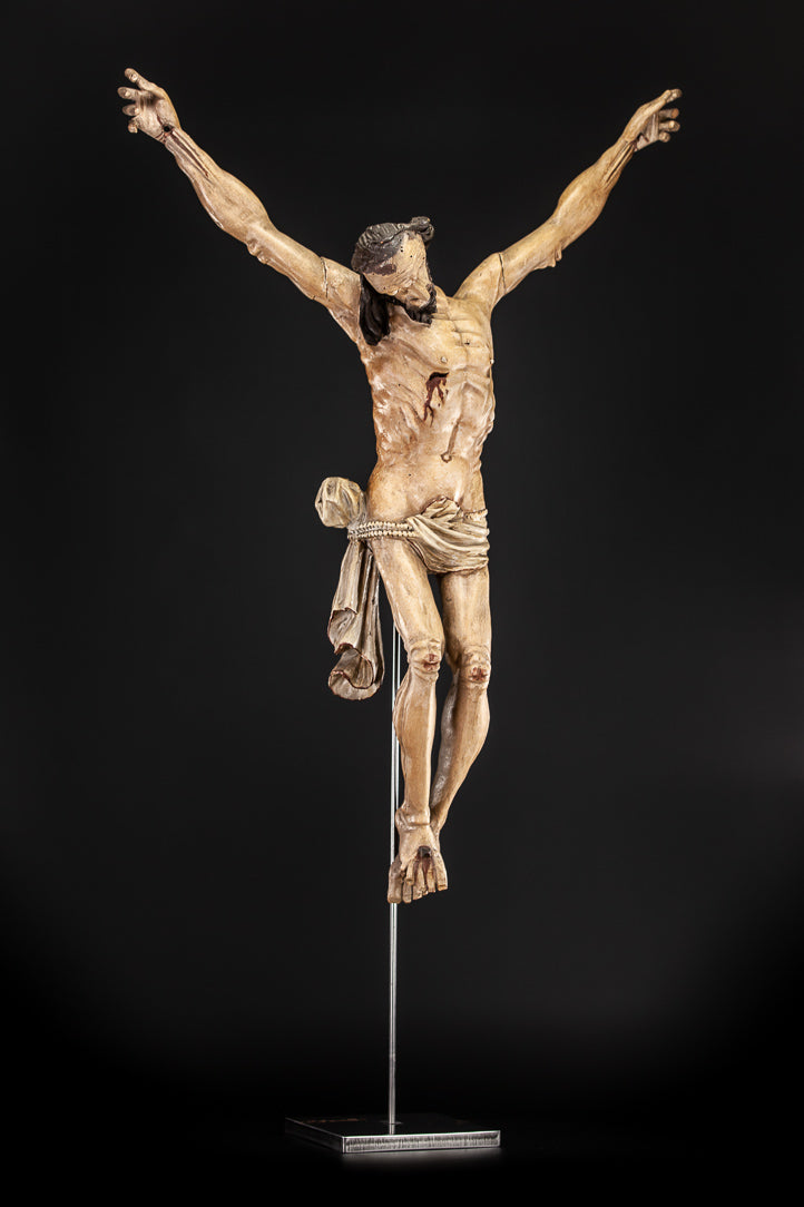 Corpus Christi Wooden Statue 1600s 31"
