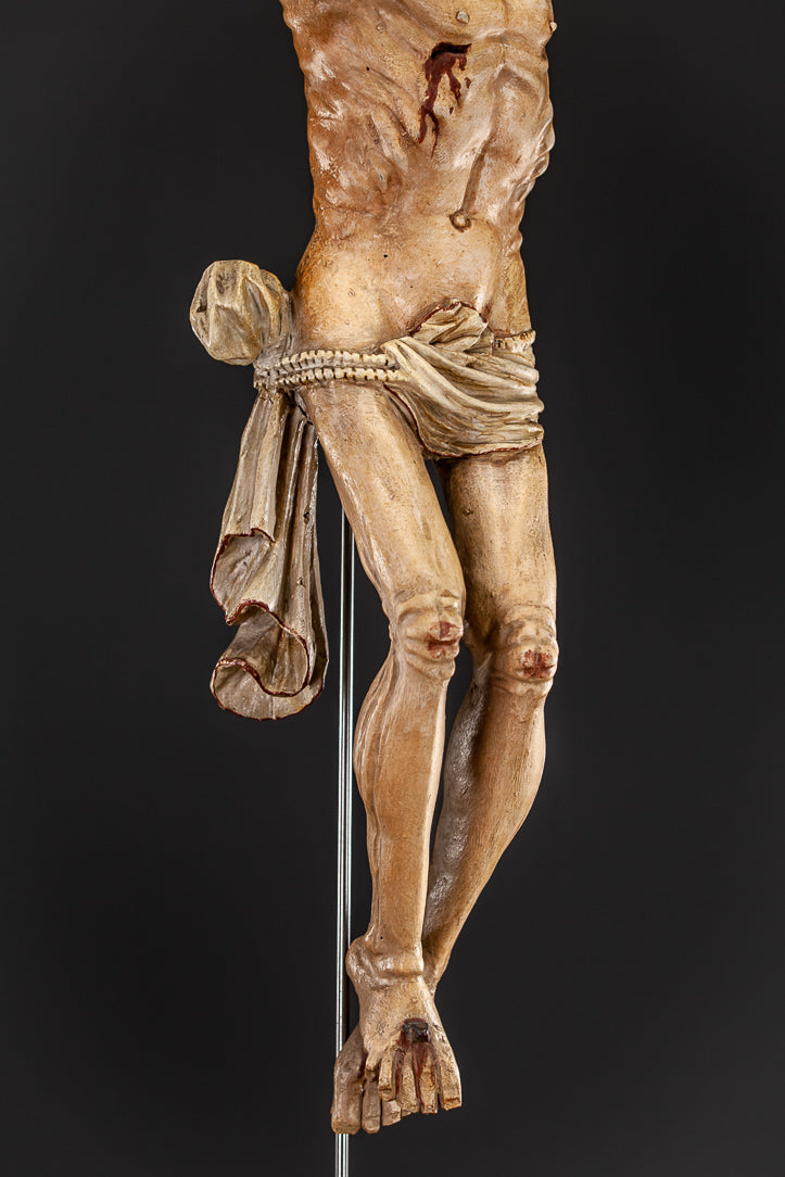 Corpus Christi Wooden Statue 1600s 31"