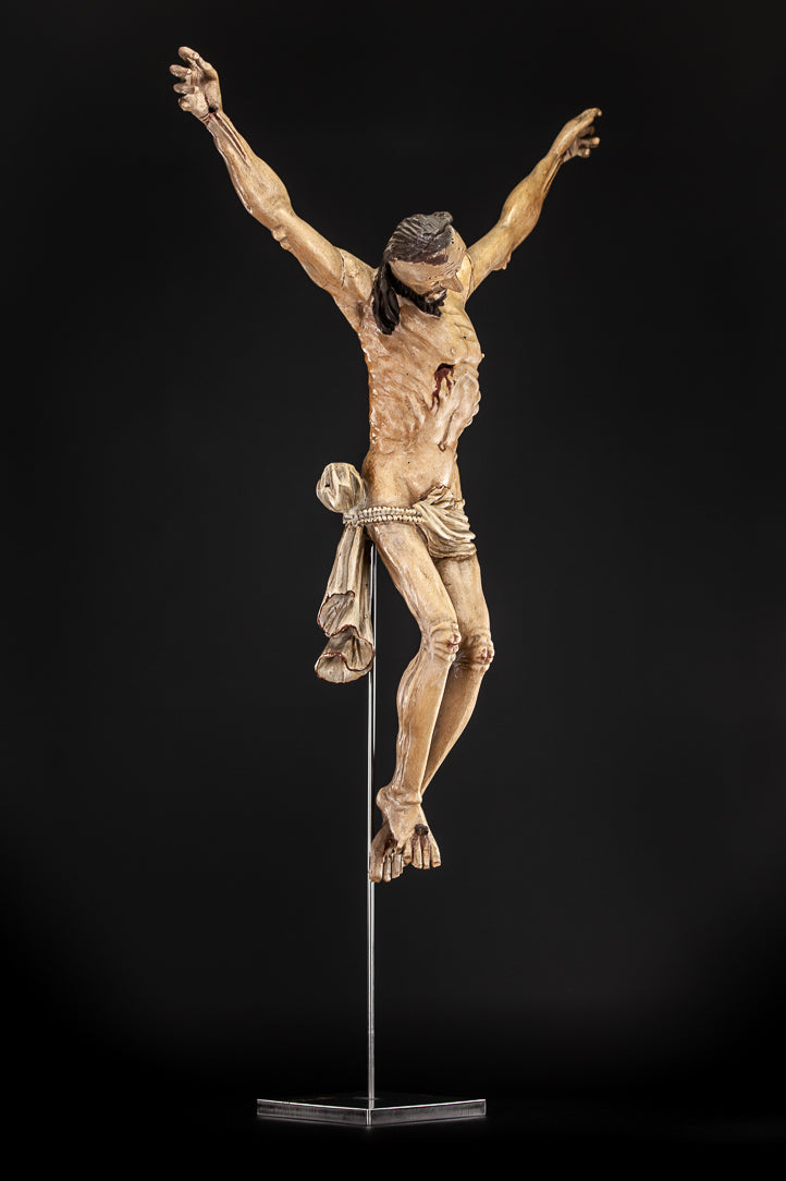 Corpus Christi Wooden Statue 1600s 31"