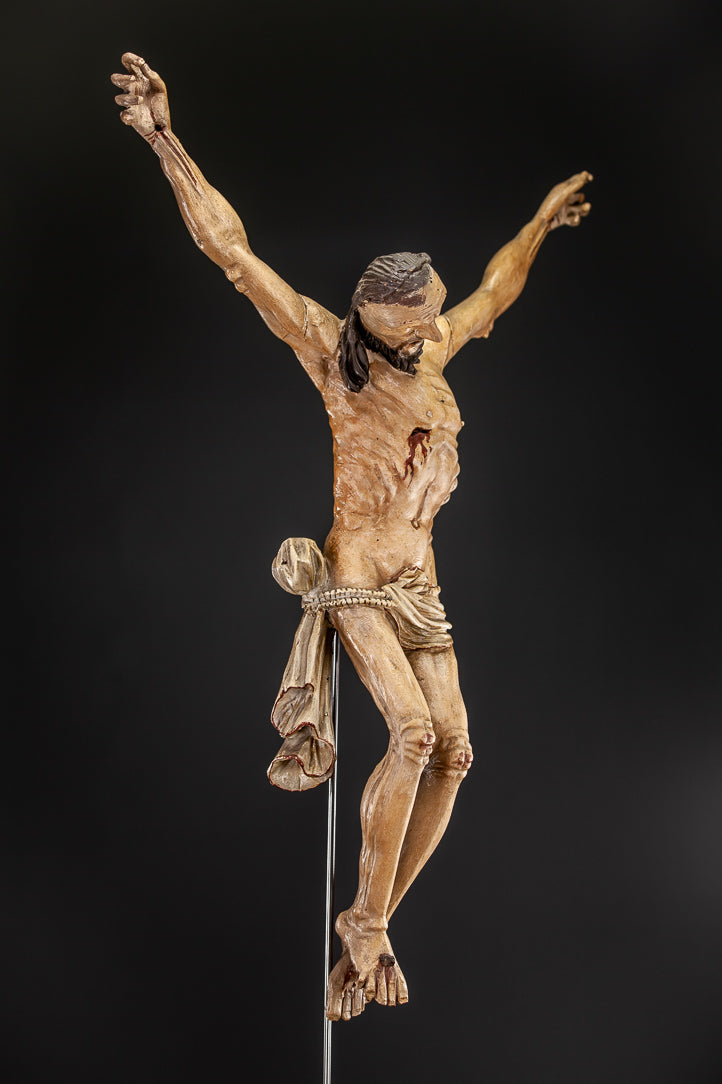 Corpus Christi Wooden Statue 1600s 31"