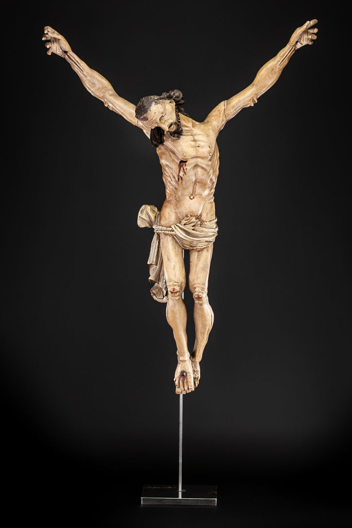 Corpus Christi Wooden Statue 1600s 31"