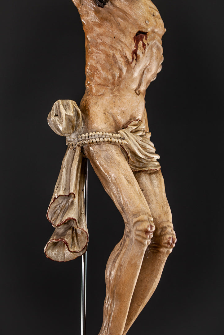 Corpus Christi Wooden Statue 1600s 31"