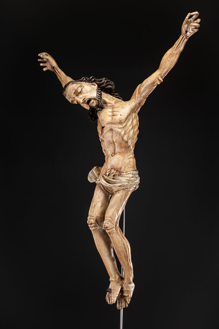 Corpus Christi Wooden Statue 1600s 31"