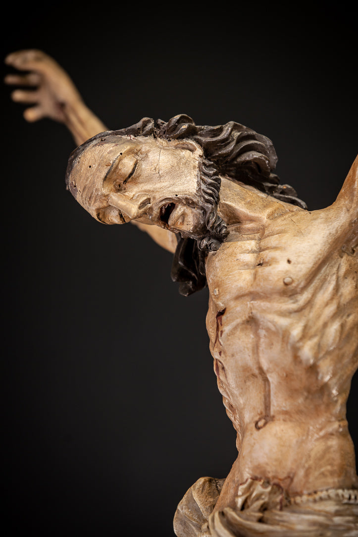 Corpus Christi Wooden Statue 1600s 31"