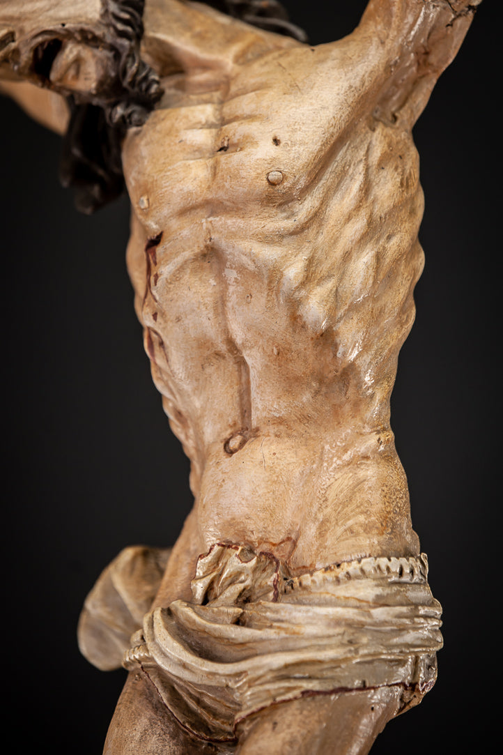 Corpus Christi Wooden Statue 1600s 31"