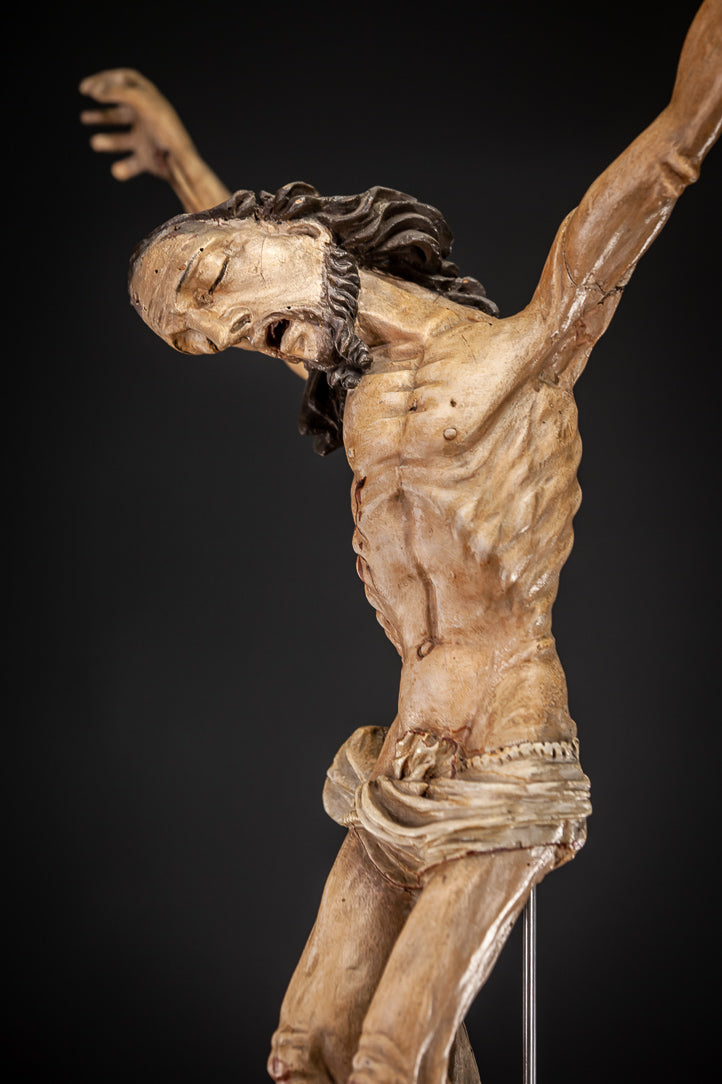Corpus Christi Wooden Statue 1600s 31"