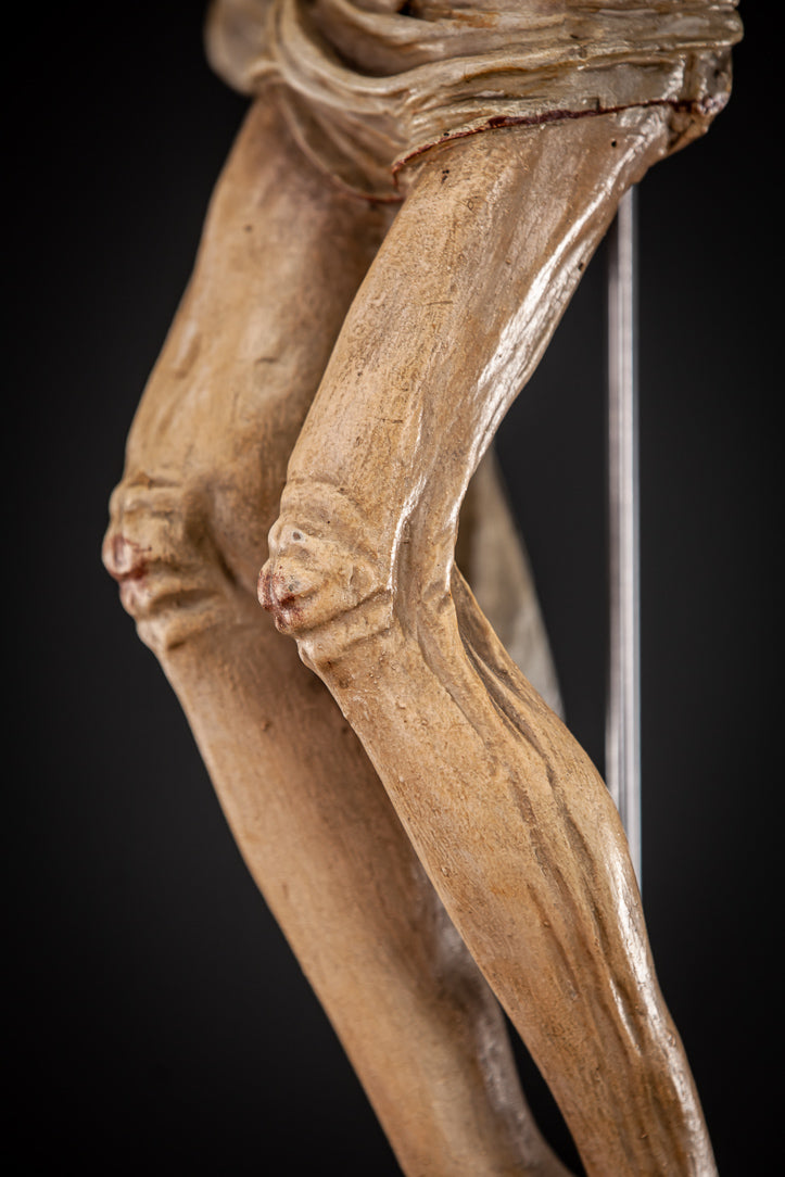 Corpus Christi Wooden Statue 1600s 31"
