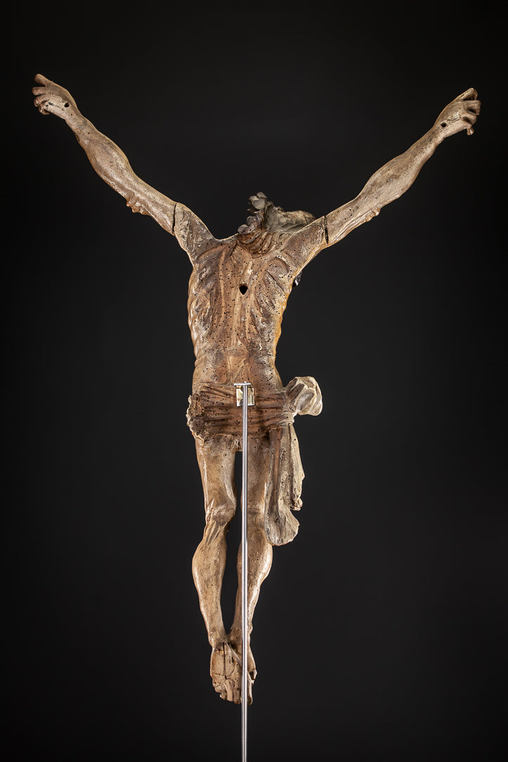 Corpus Christi Wooden Statue 1600s 31"