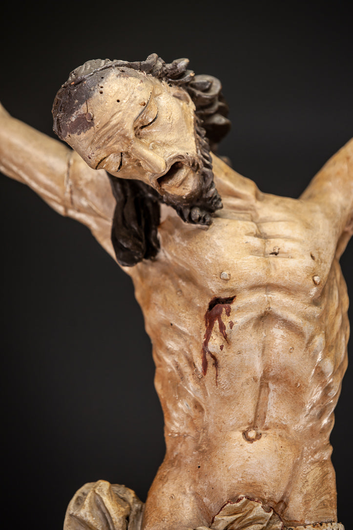 Corpus Christi Wooden Statue 1600s 31"